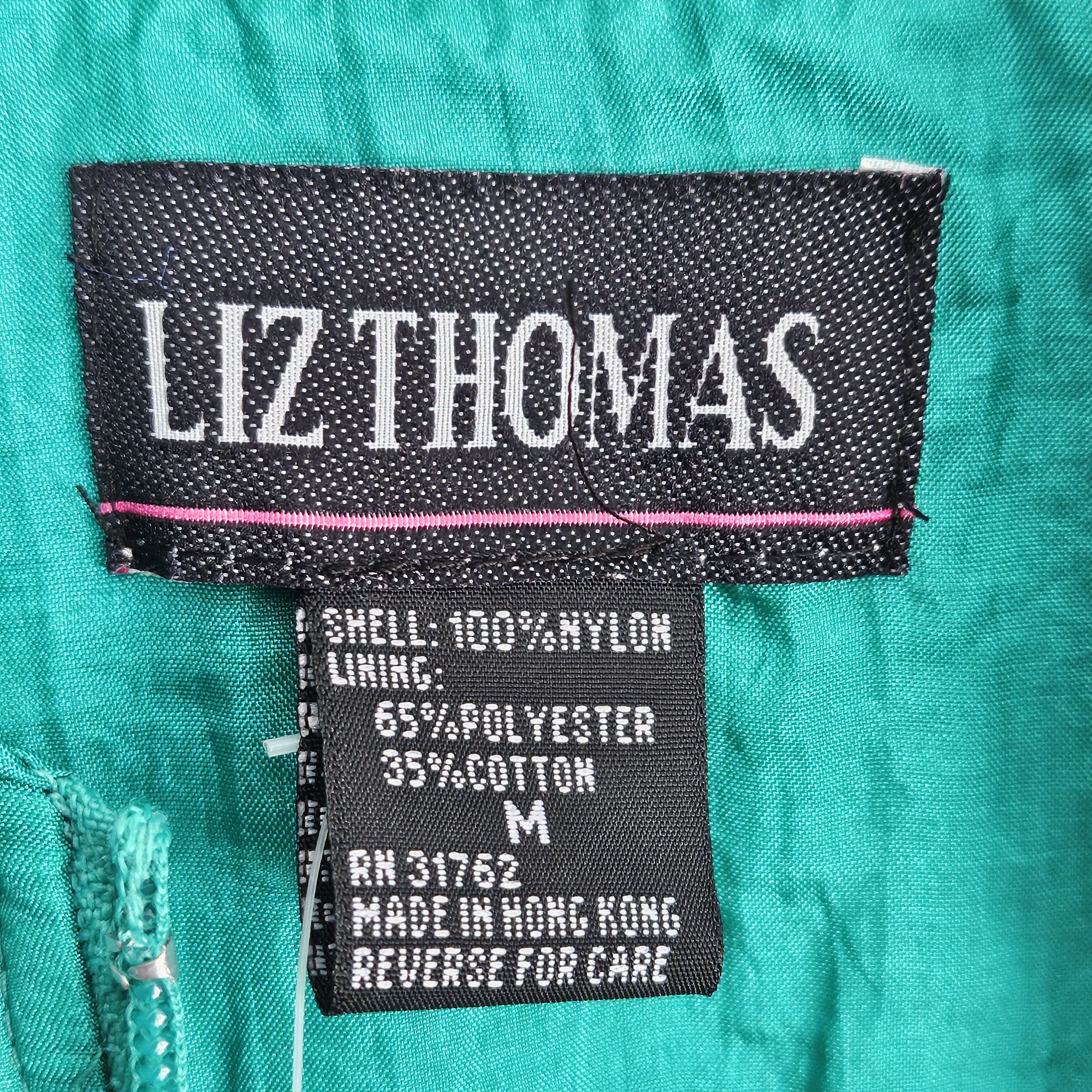Vintage NWT Vintage LIZ THOMAS Women's M Green 80s Nylon Jacket Size M / US 6-8 / IT 42-44 - 4 Thumbnail