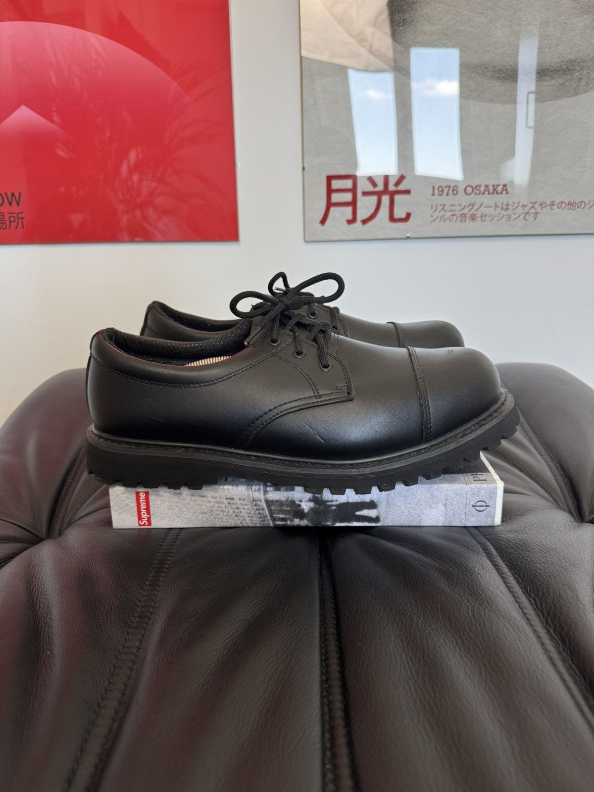 Leather Rare Vintage Avant Garde Platform Derby Leather Boots Grail Size US 12 / EU 45 - 4 Thumbnail