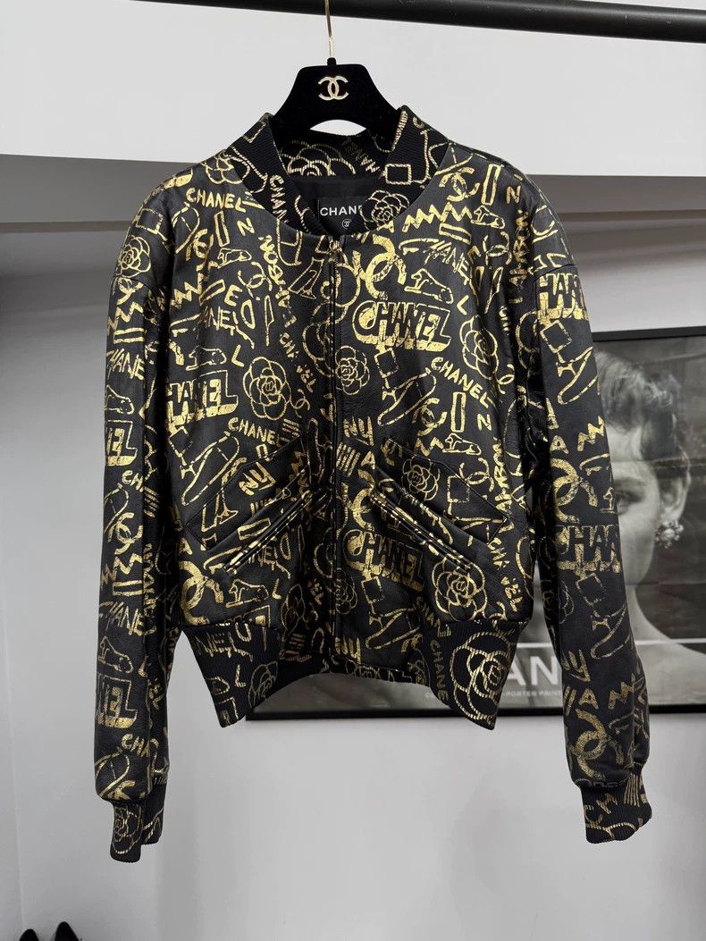 Chanel Chanel Egypt Graffiti Leather Jacket - dmc Size US M / EU 48-50 / 2 - 1 Thumbnail