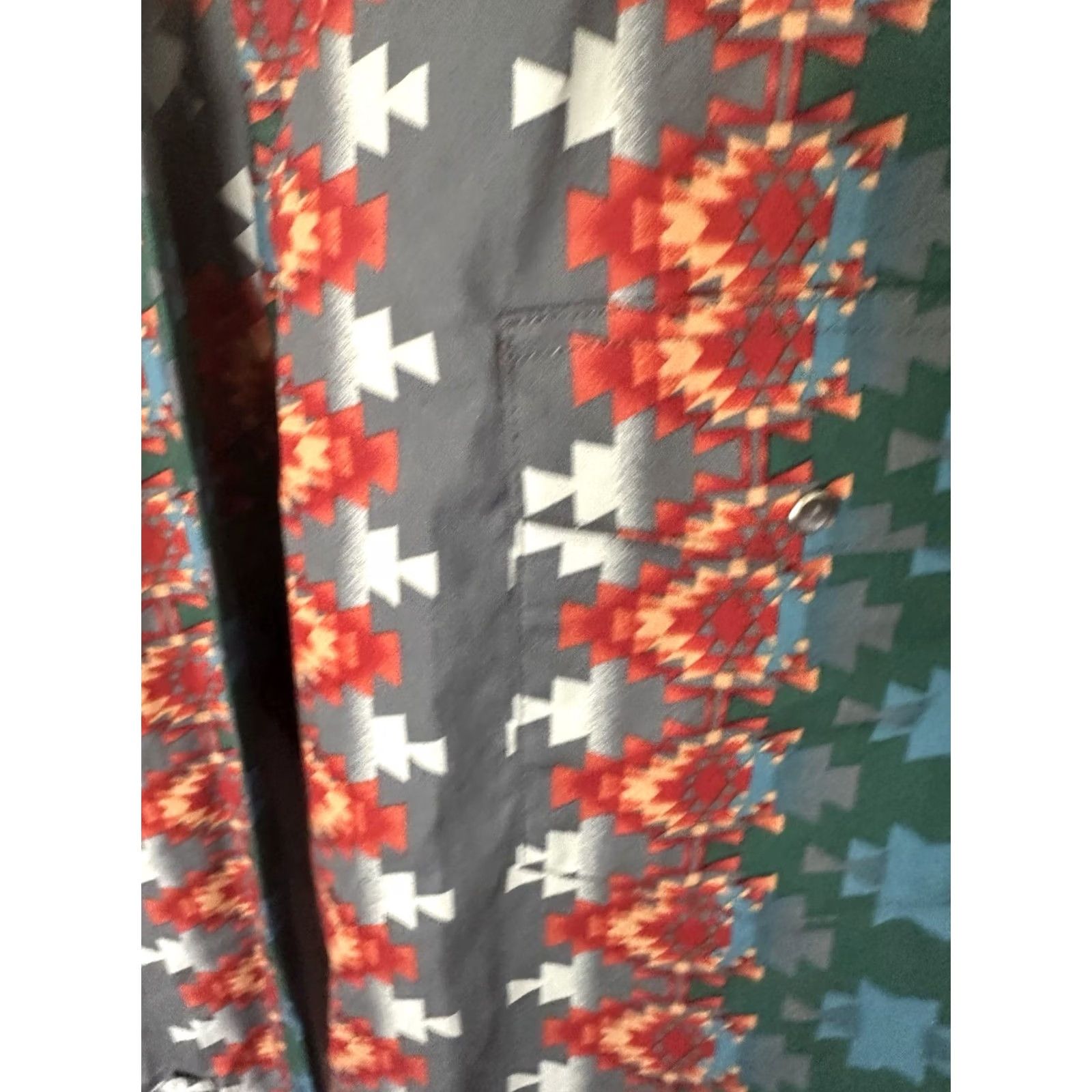 Wrangler VINTAGE Wrangler Mens Shirt 2XL Multi Pearl Aztec Southwestern Tribal Checotah Rodeo NWT Size US XXL / EU 58 / 5 - 6 Thumbnail