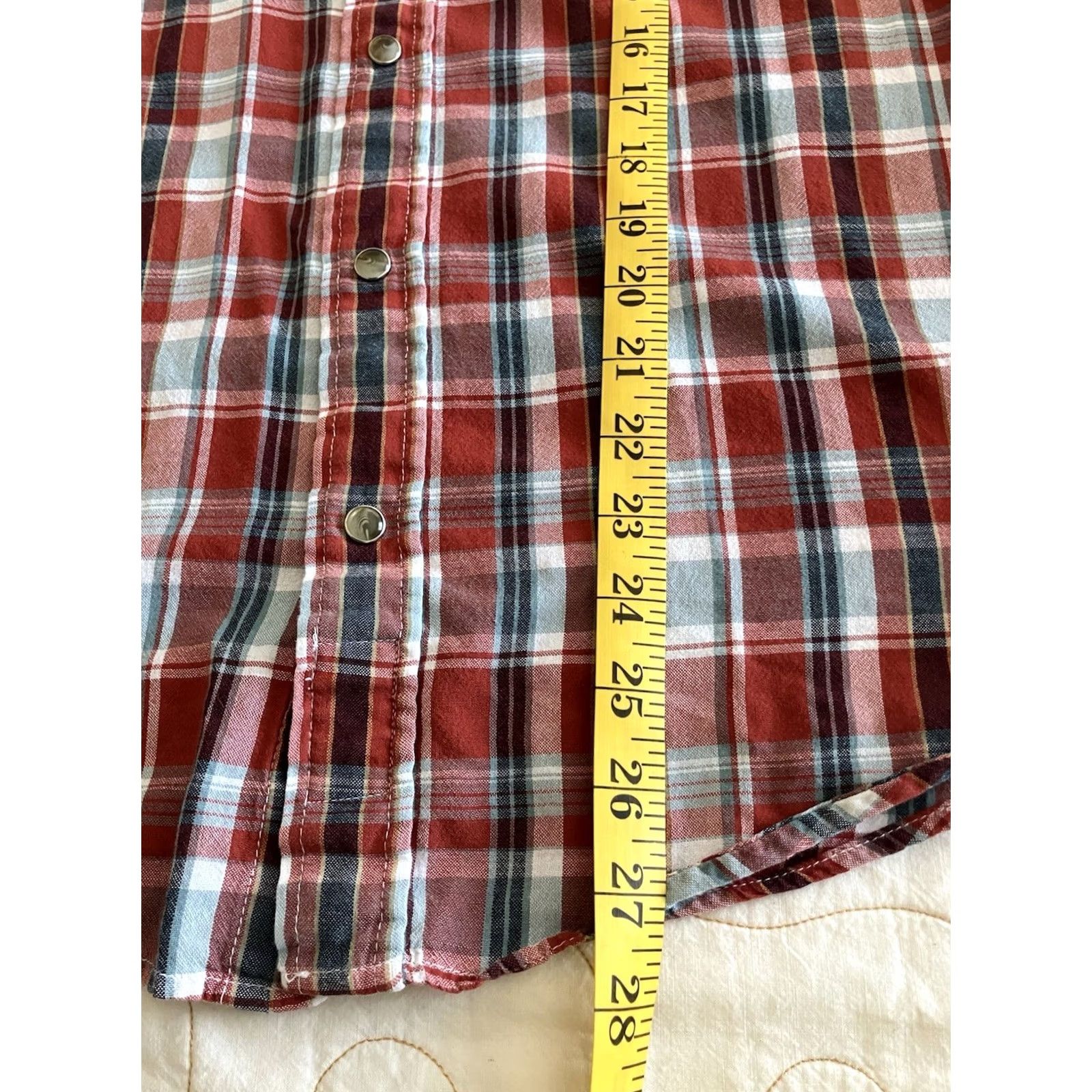 Pendleton VINTAGE Pendleton Shirt Mens M Red Frontier Plaid Pearl Snap Long Sleeve Button-Up Classic Fit Size US M / EU 48-50 / 2 - 6 Thumbnail