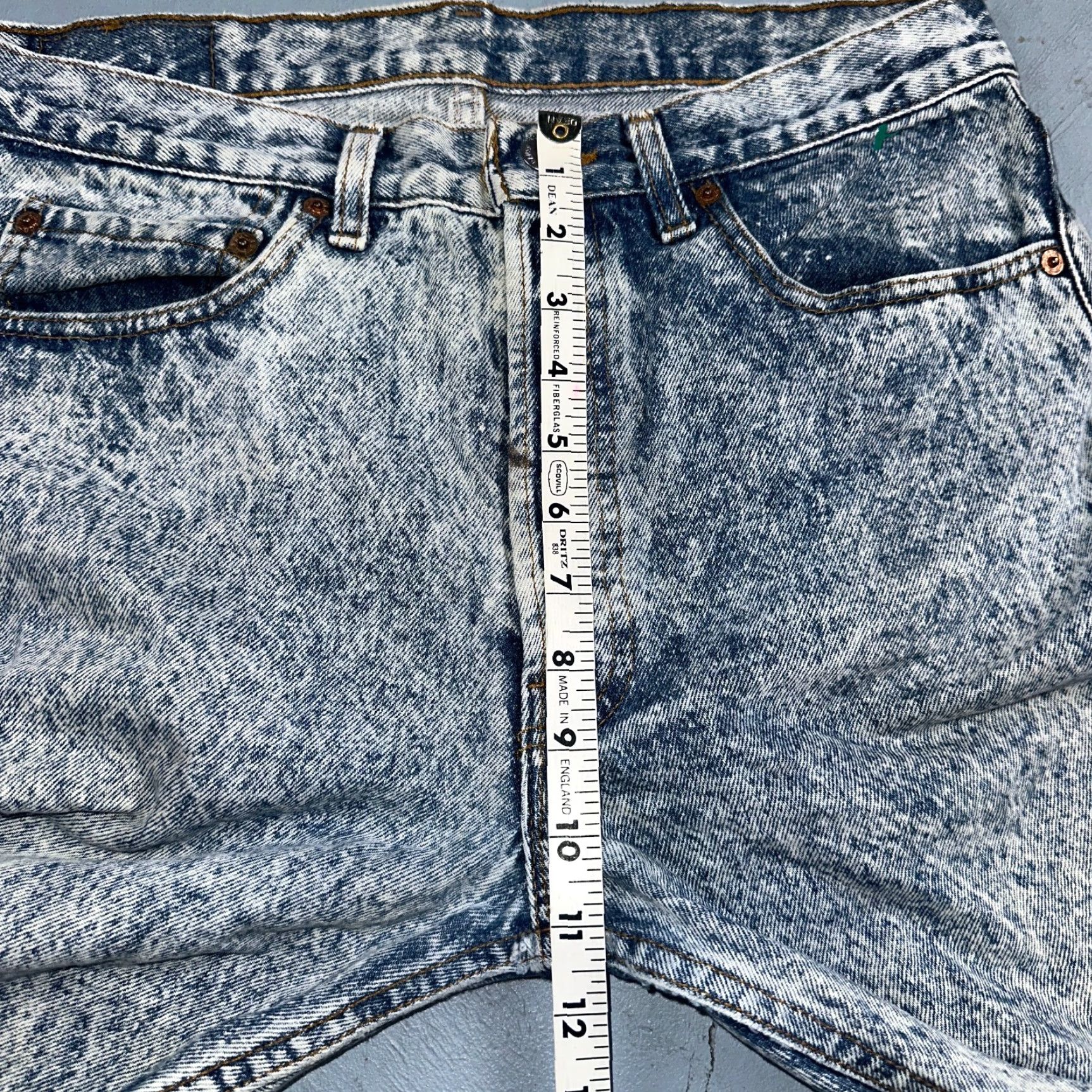 Levi's Levi's 501 Vintage 80s USA Straight Leg Jeans Blue Acid Wash 32x34 31x33 Act 31x33 Size US 32 / EU 48 - 6 Thumbnail