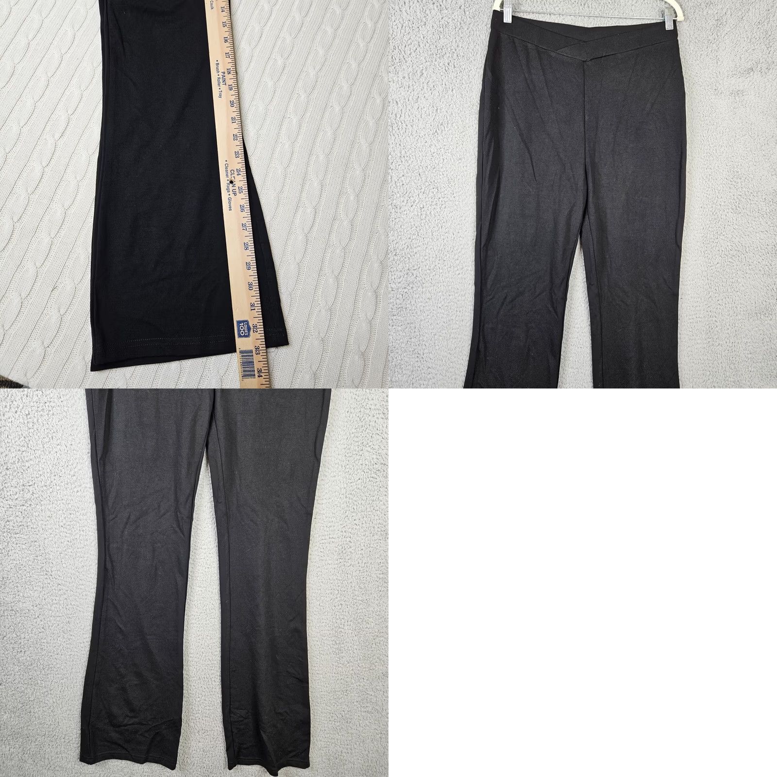 Cotton On Cotton On Women's black knit Curve V Front Pull On pant Size 12 NEW Size 34" / US 12 / IT 48 - 8 Thumbnail