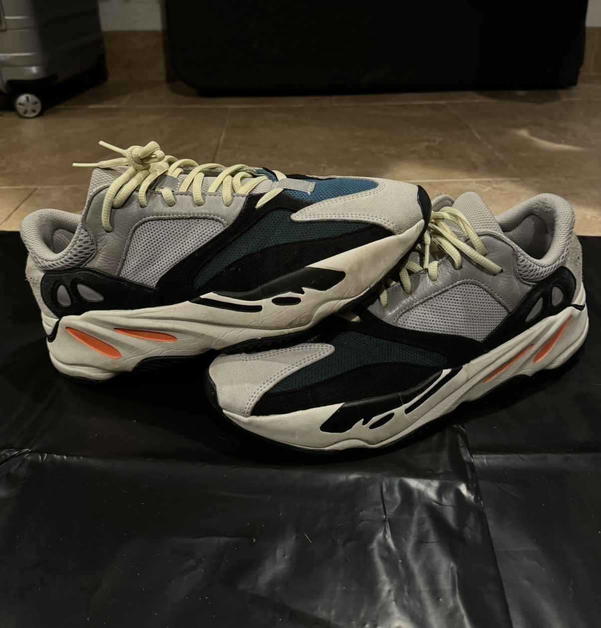 image of Adidas Yeezy Boost 700 Wave Runner Shoes in Grey, Men's (Size 12)