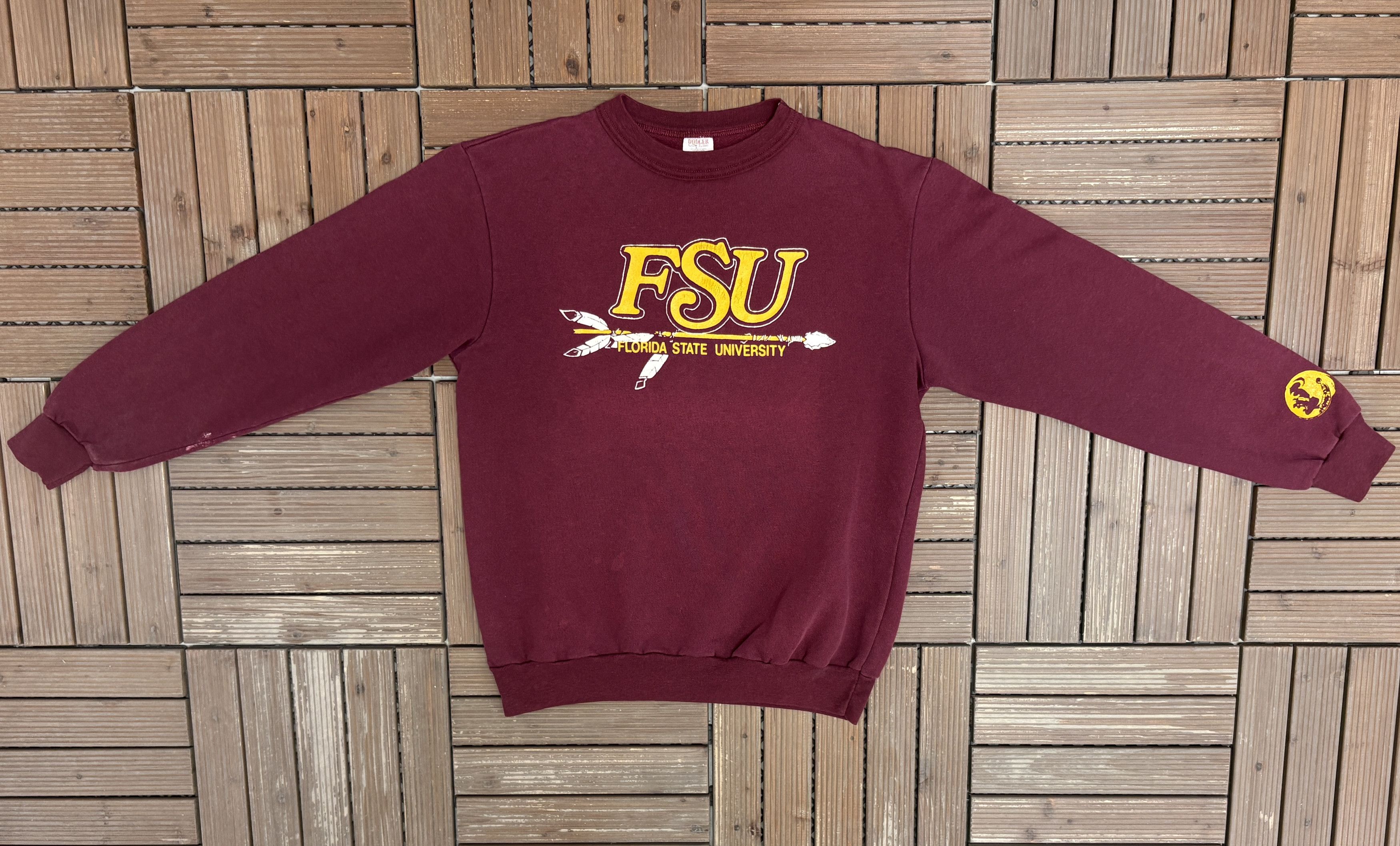 Vintage Florida State Seminoles Vintage Red Crewneck Sweater Size US L / EU 52-54 / 3 - 4 Thumbnail