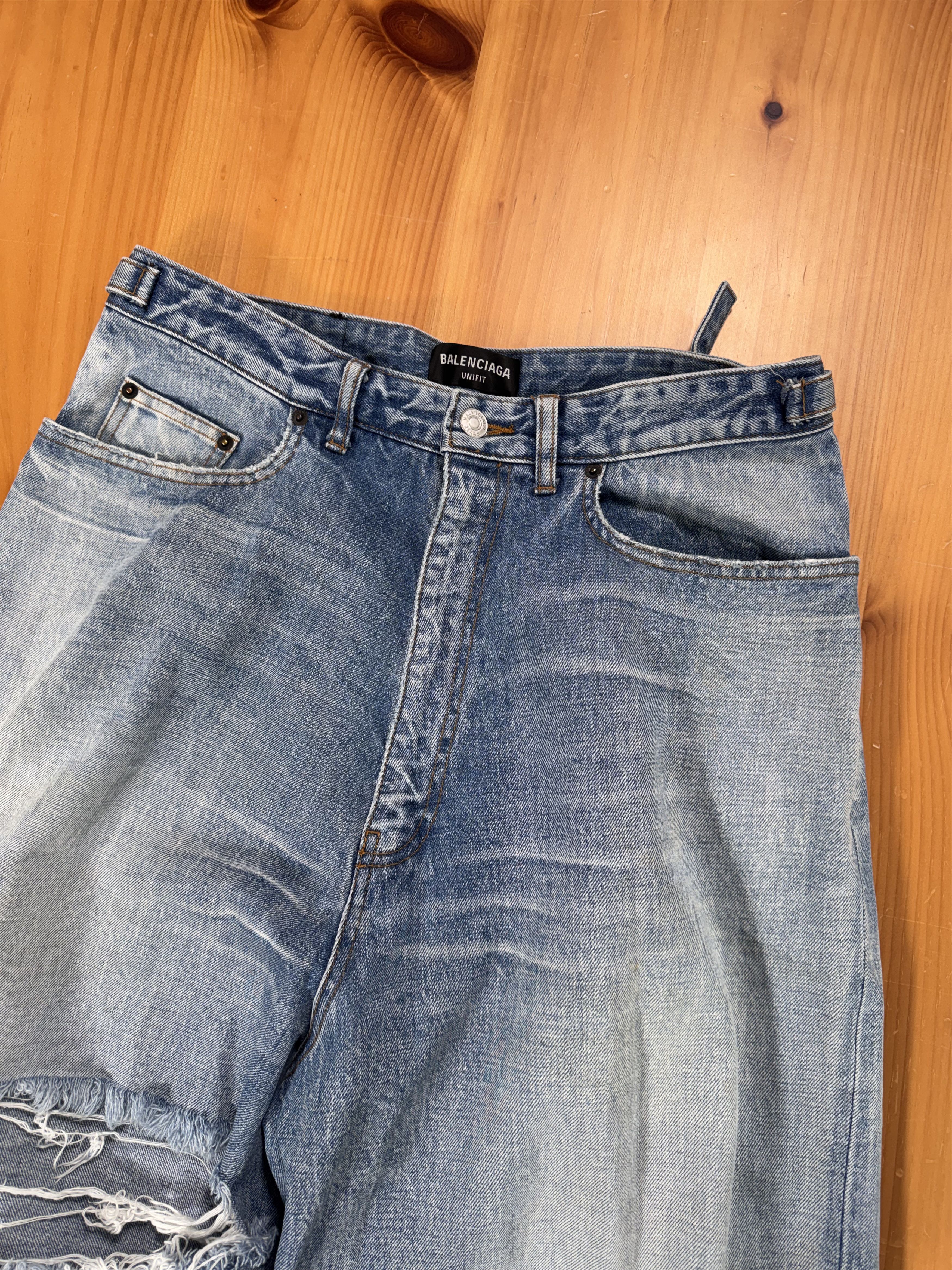 Balenciaga SS23 Runway Baggy Skater Balenciaga Mud Show Ripped Jeans Size US 34 / EU 50 - 4 Thumbnail
