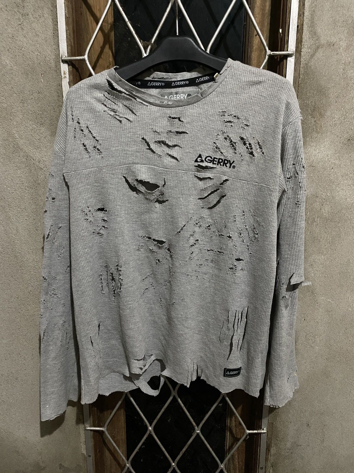 14th Addiction × If Six Was Nine × Le Grande Bleu (L.G.B.) Longsleeve Gerry Distressed Size US L / EU 52-54 / 3 - 3 Thumbnail