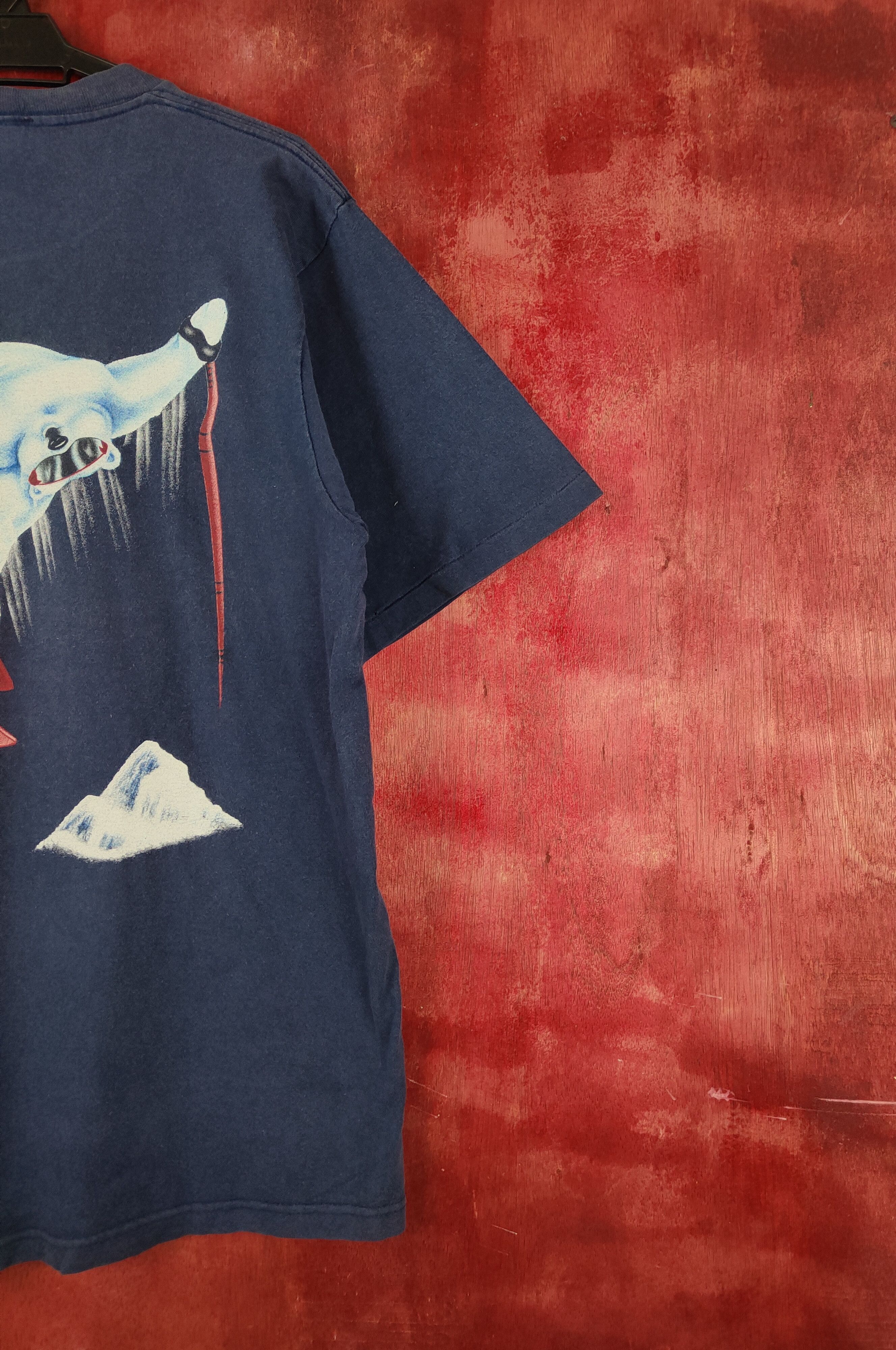 Coca Cola 1995 Coco Cola Dark Blue Short Sleeve T-shirts #S2307 Size US L / EU 52-54 / 3 - 11 Thumbnail