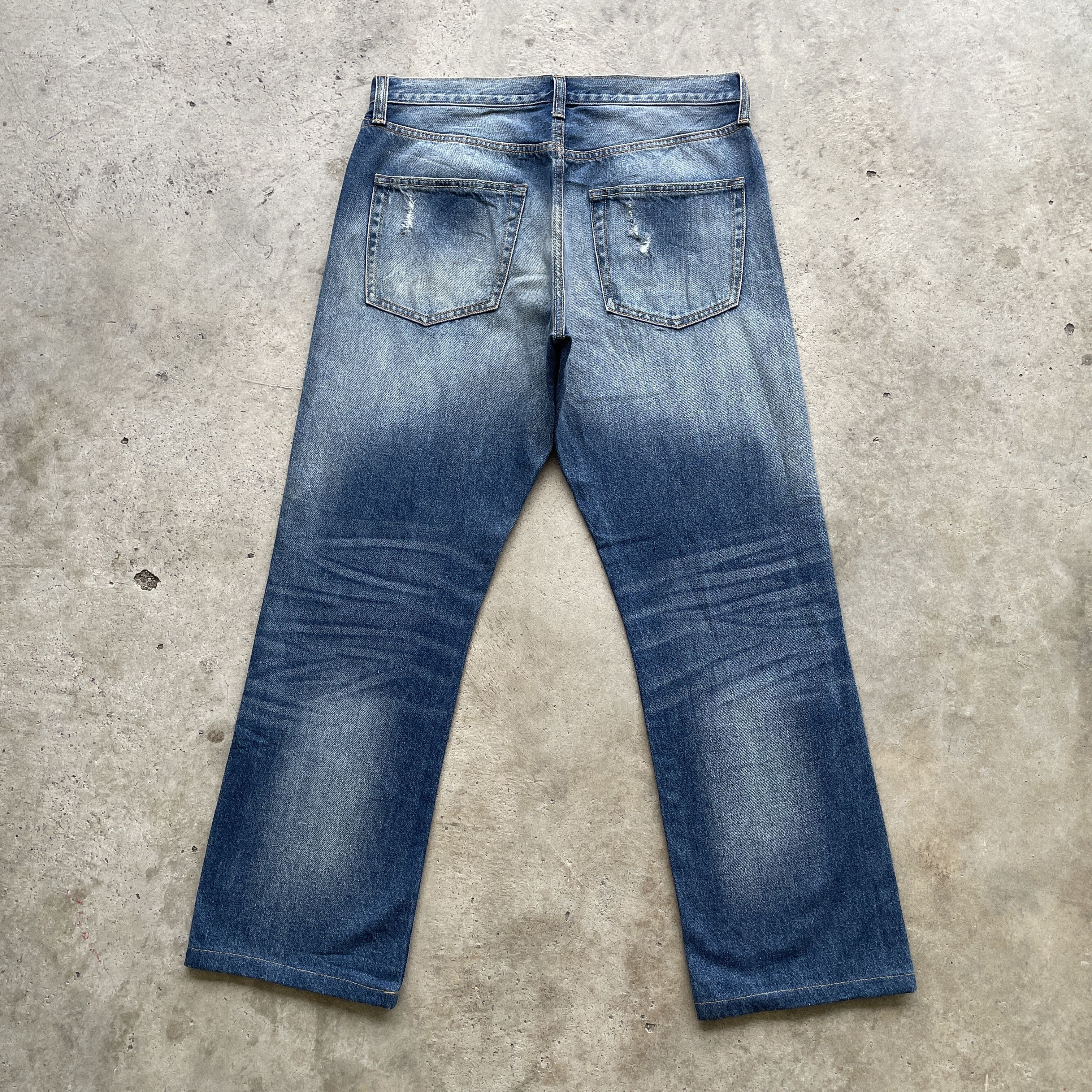 Japanese Brand Vintage Japanese Stonewashed Distressed Faded Jeans Pants Size US 33 - 9 Thumbnail