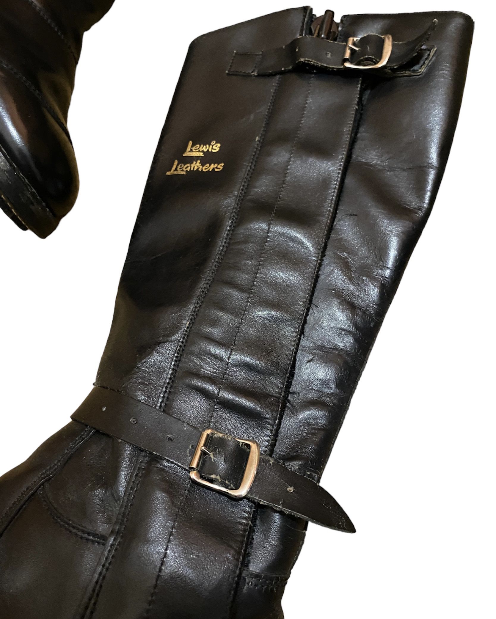 Lewis Leathers Rare Vintage 80s Lewis Leathers Racing Boots Aviakit England Size US 9 / EU 42 - 9 Thumbnail