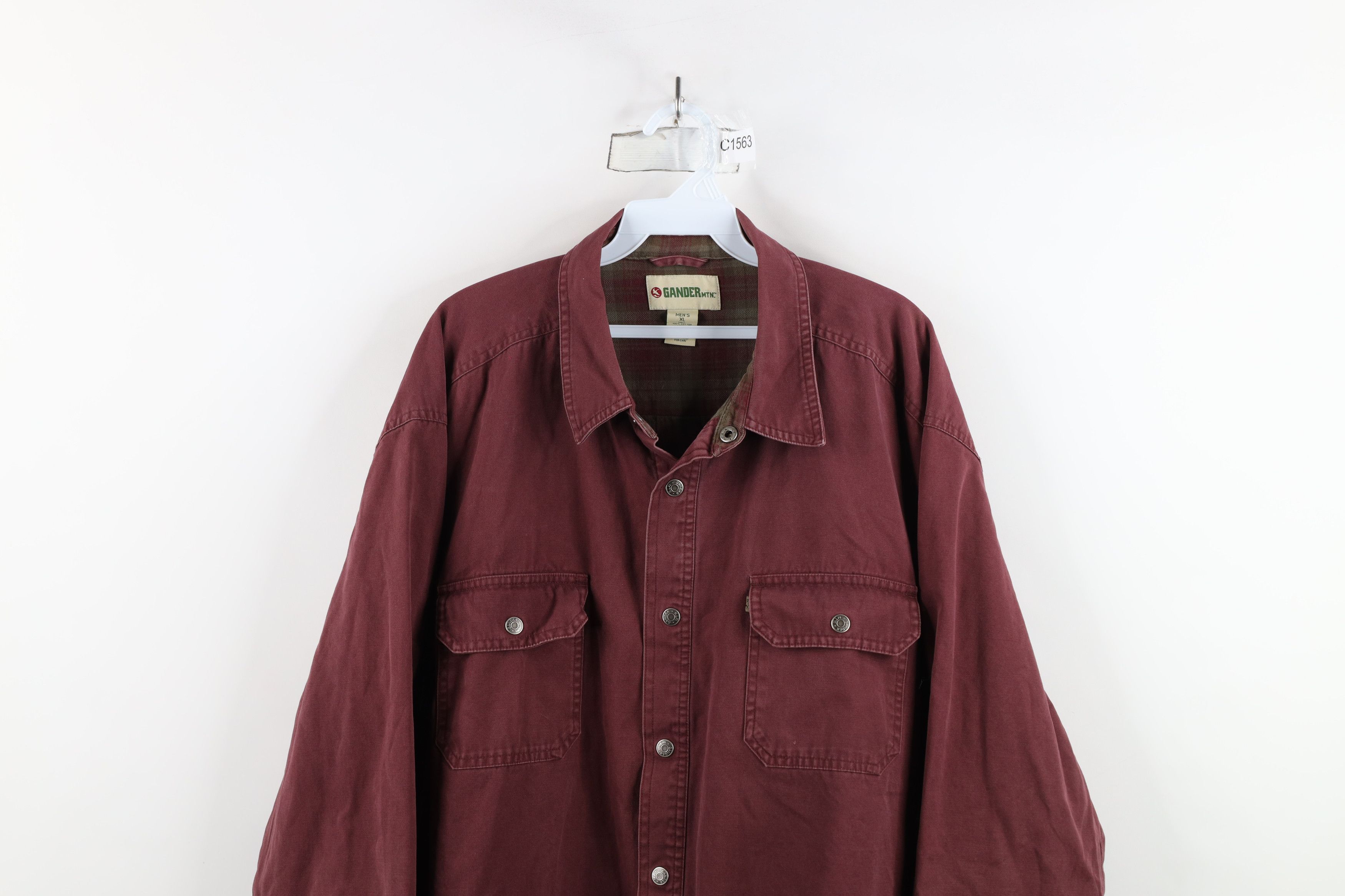 Vintage Vinage Gander Mountain Lined Canvas Shirt Jacket Jac Shirt Size US XL / EU 56 / 4 - 2 Thumbnail