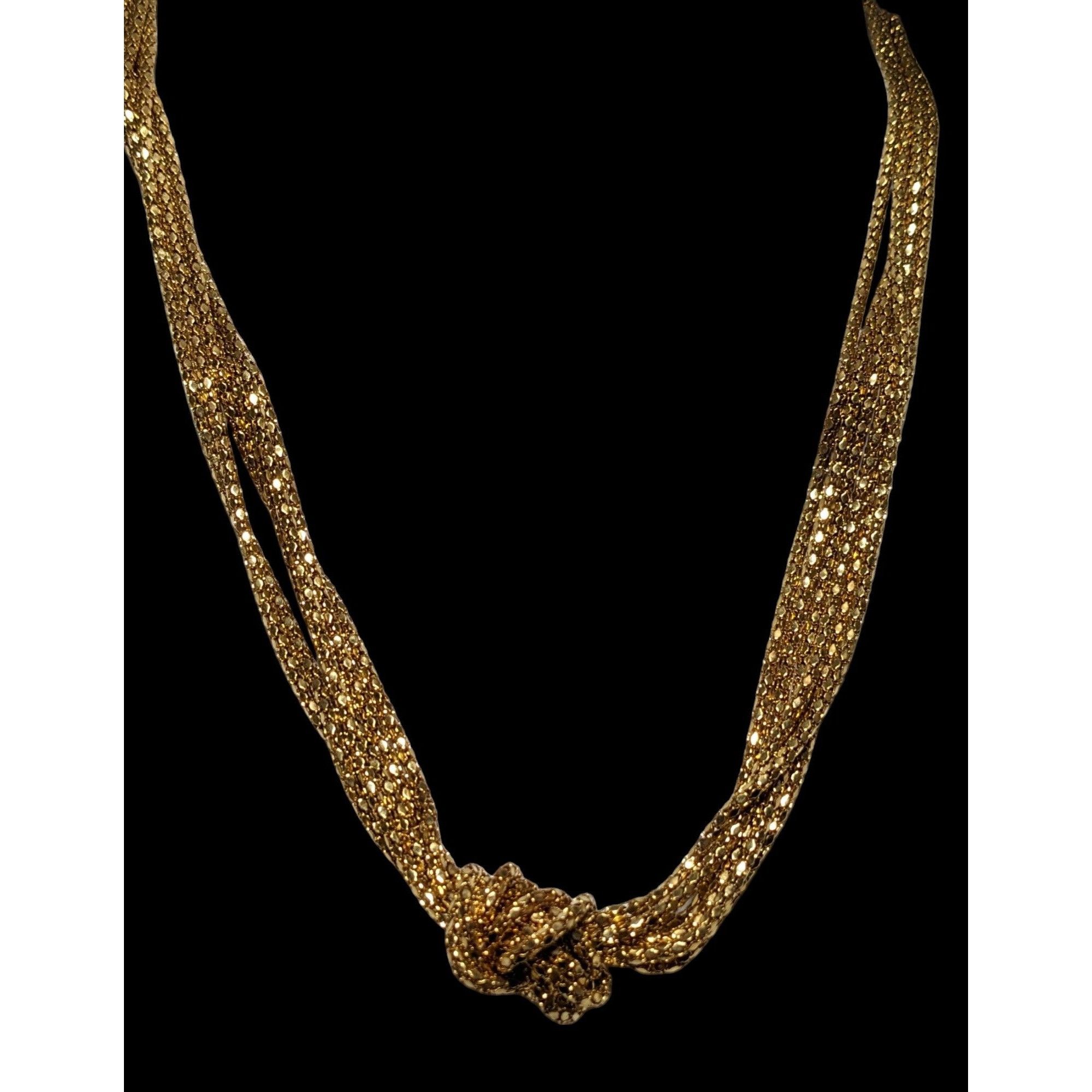Other Glam Gold Multilayer Knotted Chain Necklace Size ONE SIZE - 2 Thumbnail