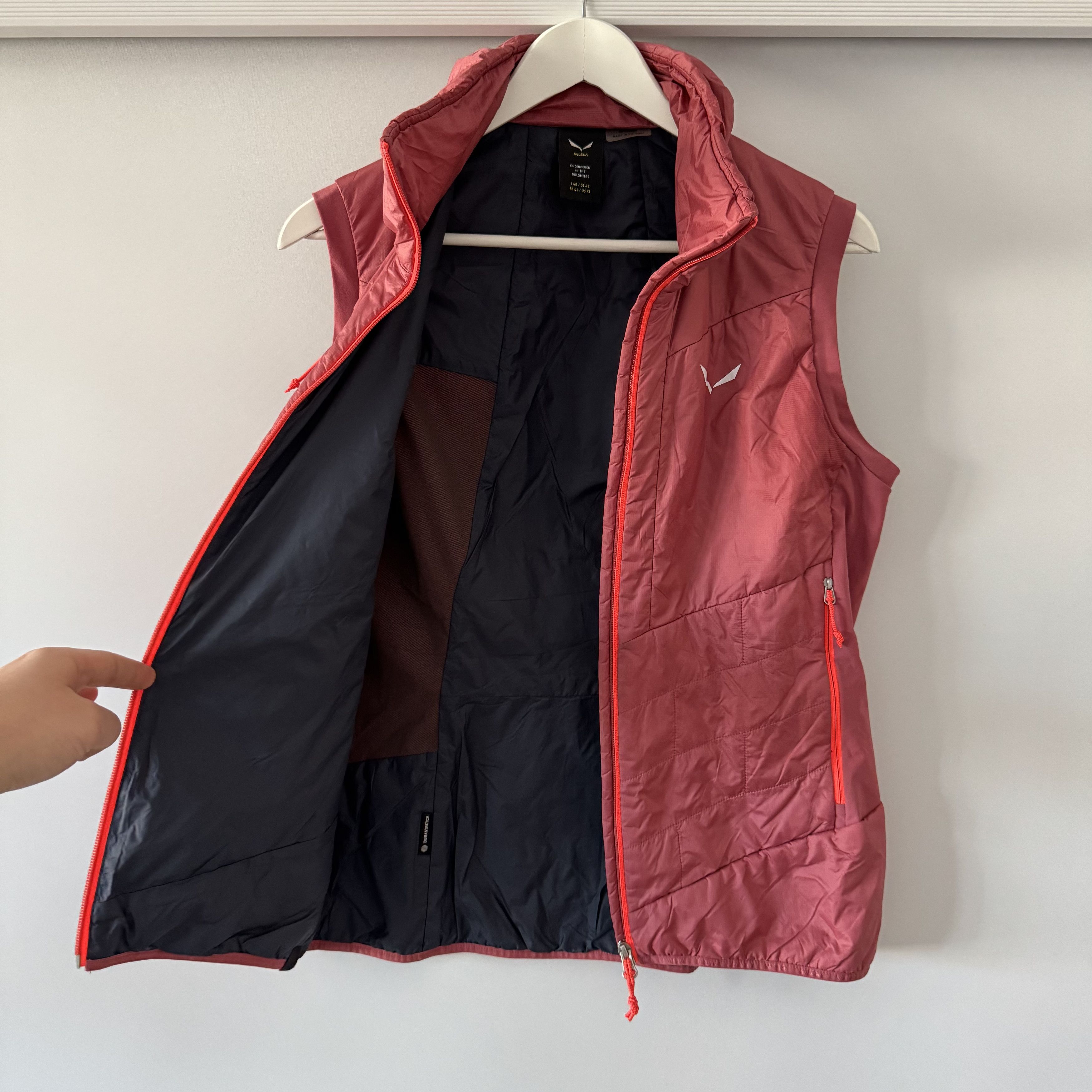 SALEWA Women's Salewa Tirol Wool Responsive Durastretch Pink Vest Size XL / US 12-14 / IT 48-50 - 4 Thumbnail