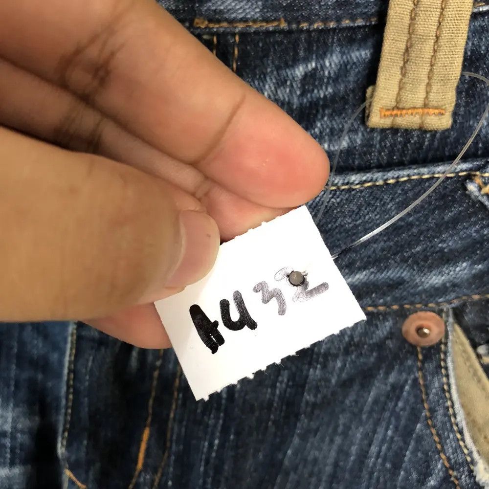 Japanese Brand DL Dominate faded double waist Distressed Denim Pants #A432 Size US 30 / EU 46 - 19 Thumbnail
