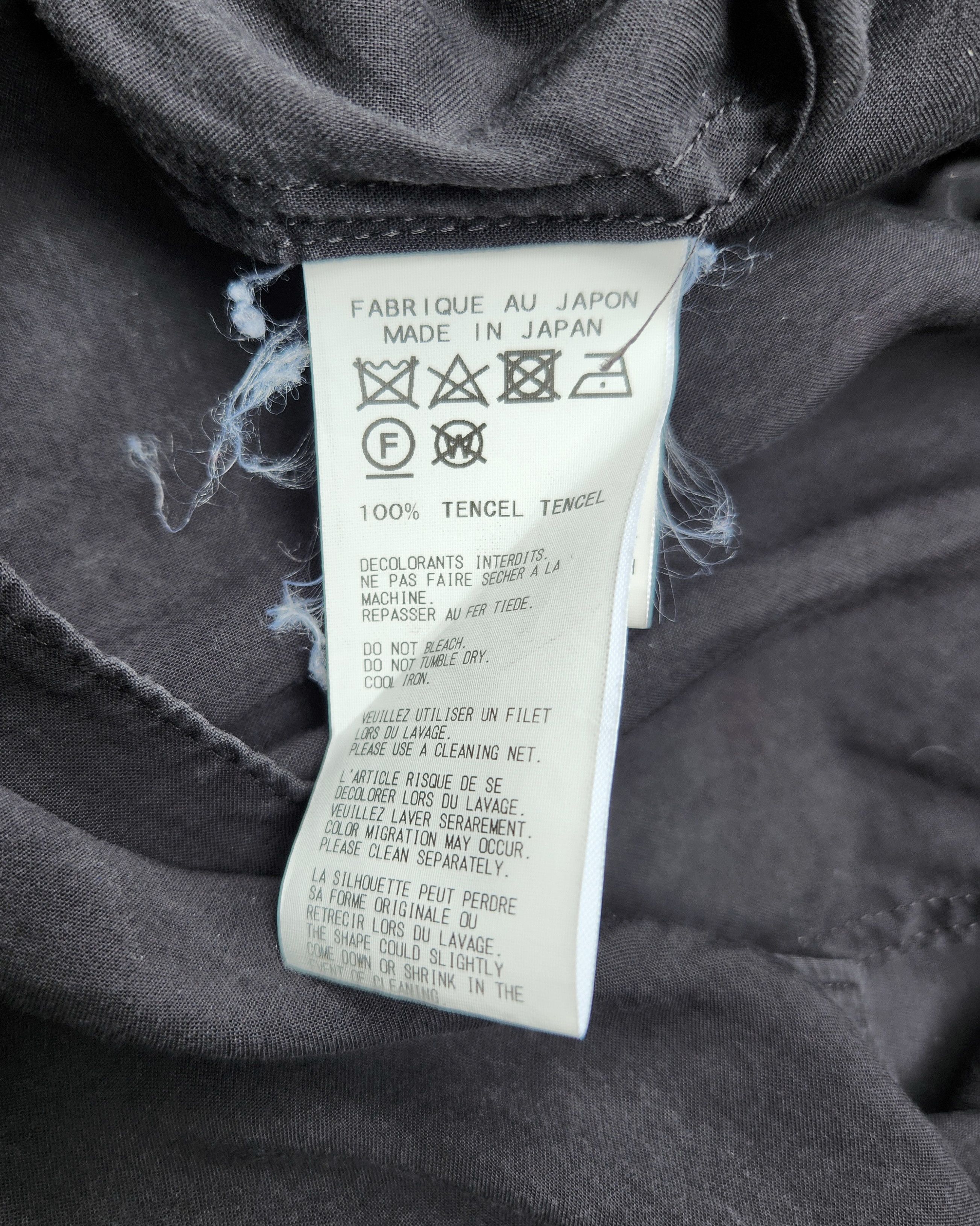 Yohji Yamamoto Yohji Yamamoro Pour Homme Tencel Long Lyric Shirt Size US S / EU 44-46 / 1 - 5 Thumbnail