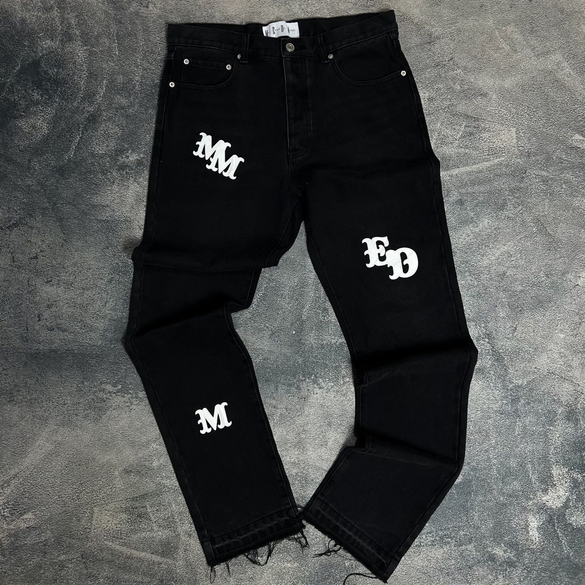 Japanese Brand Mr Enjoy Da Money SS21 Letter Trousesr CH style Size US 33 - 1 Thumbnail
