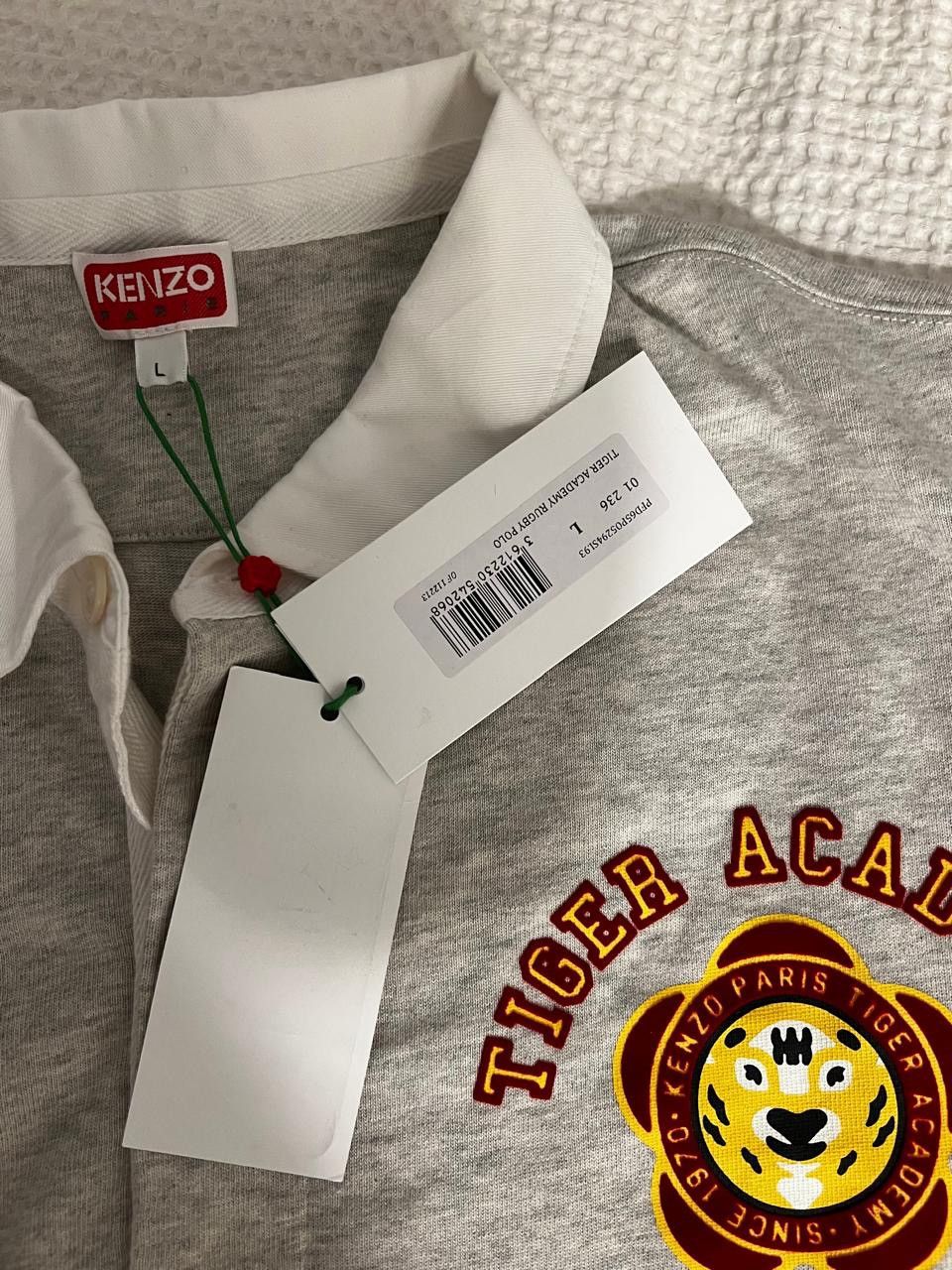 Kenzo KENZO Black Kenzo Paris 'Tiger Academy' Long Sleeve Polo Size US L / EU 52-54 / 3 - 5 Thumbnail