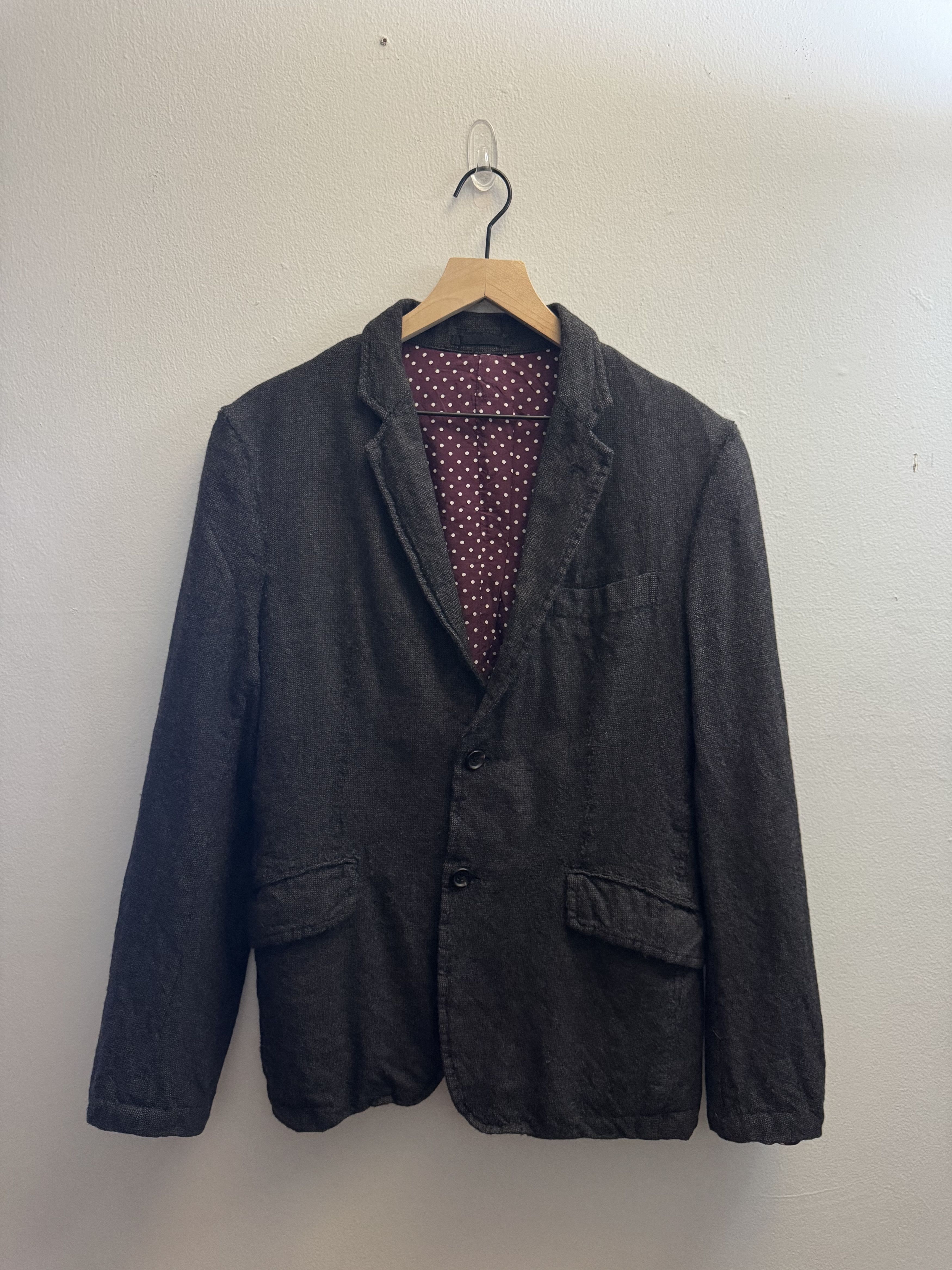 Comme des Garcons Homme Comme Des Garcons Homme CDG Grey Brown Orange Knit Blazer Size 34R - 1 Thumbnail