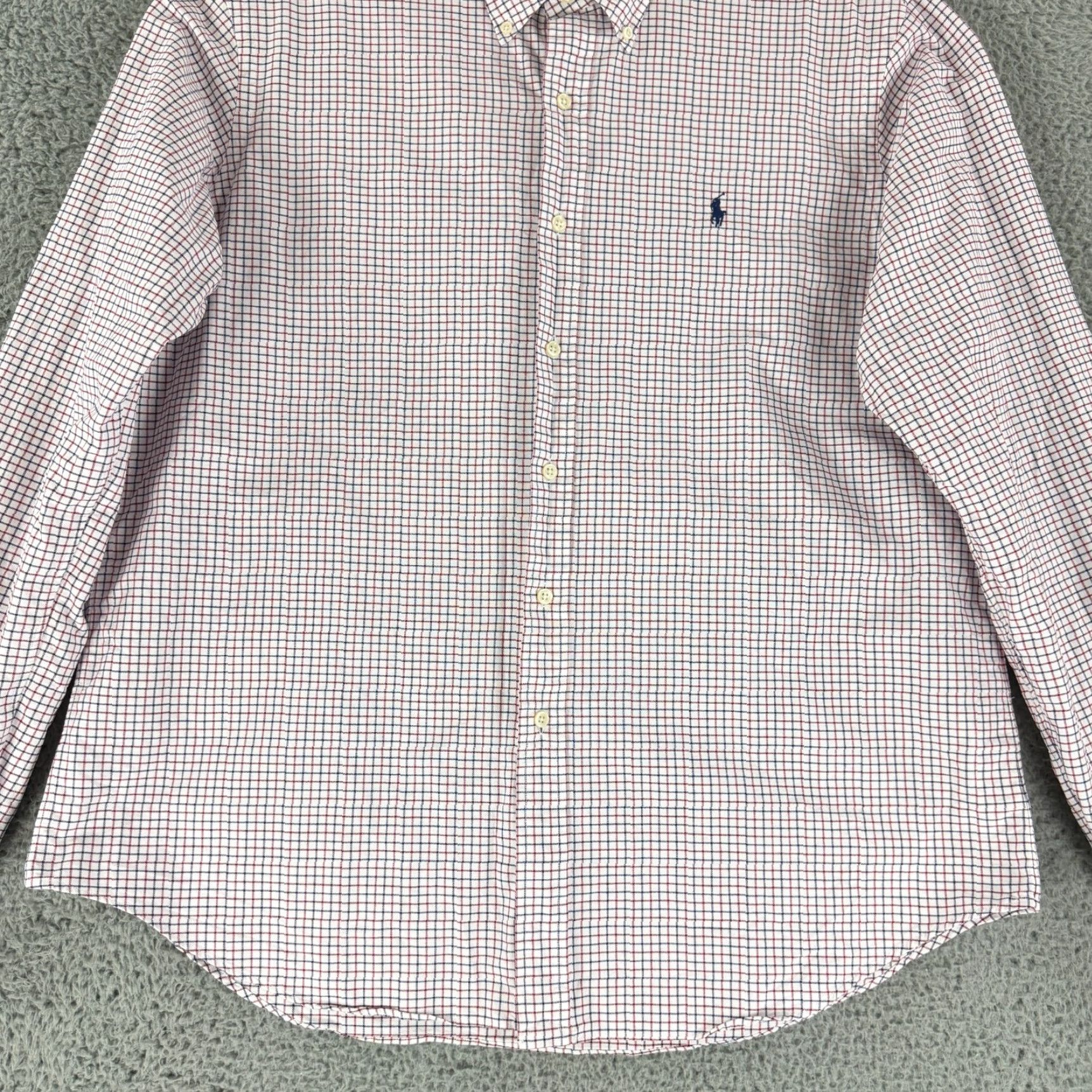 Ralph Lauren Ralph Lauren Button-Down Shirt Mens XL Blue Red Check Print Cotton LS Dress Shirt Size US XL / EU 56 / 4 - 4 Thumbnail