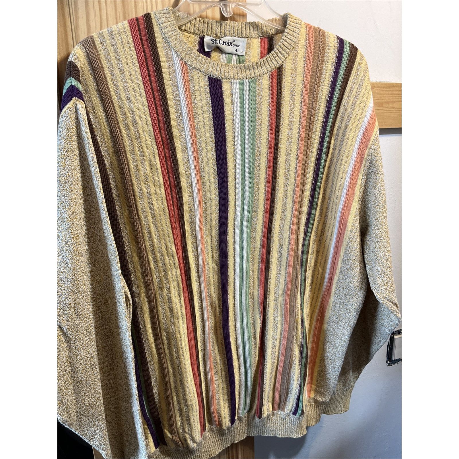St. Croix St Croix Shop Men's L Cotton Blend Multicolor Knits Sweater Size US L / EU 52-54 / 3 - 7 Thumbnail