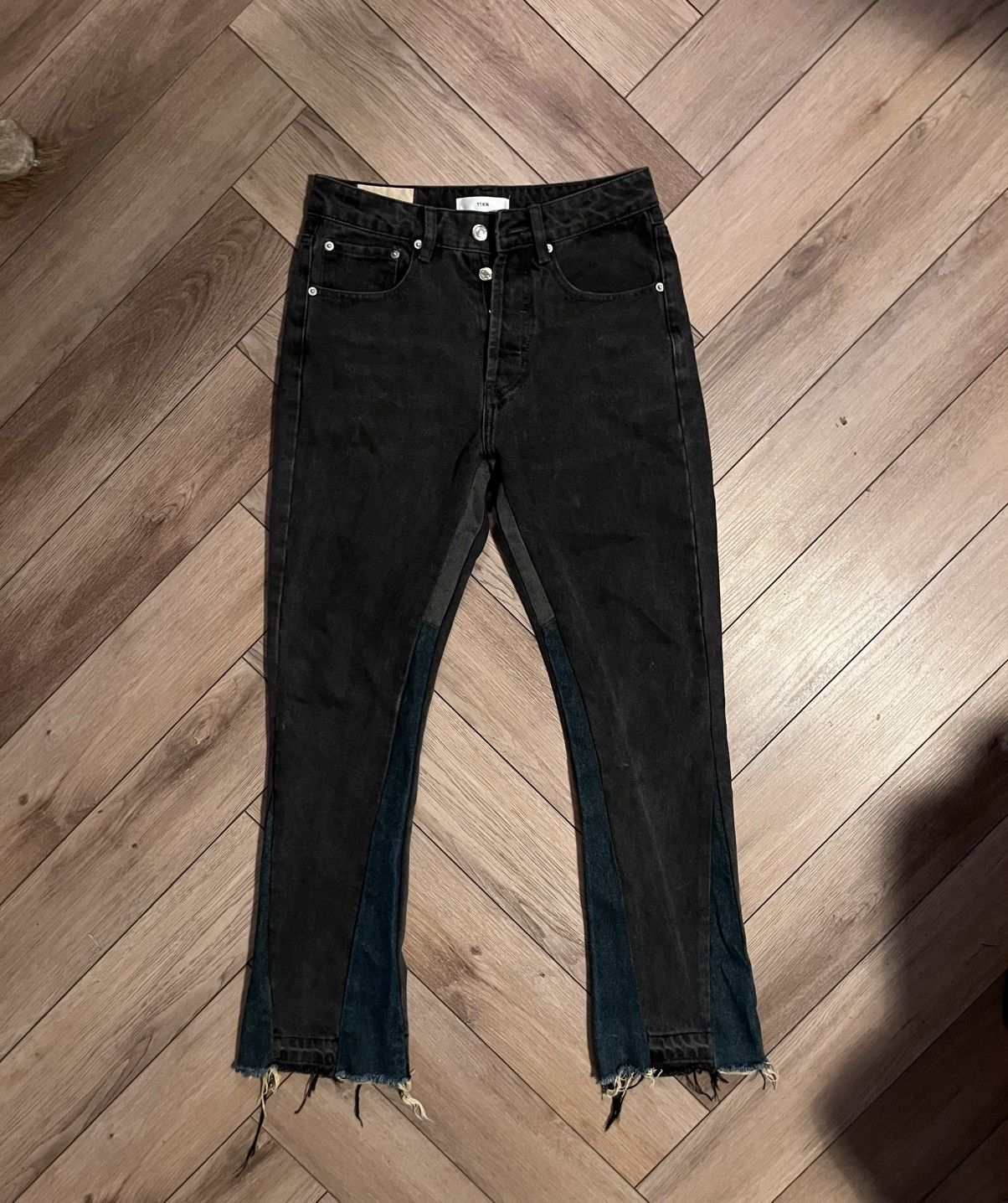 Other 11KN vintage Flared Denim Jeans – Black Size US 29 - 1 Thumbnail