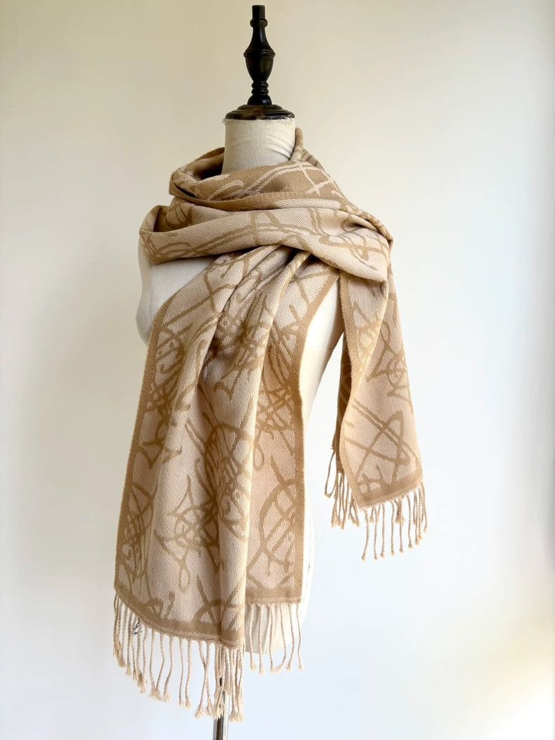 Vivienne Westwood Vivienne Westwood A Saturn scarf with a beige double-sided Size ONE SIZE - 2 Thumbnail