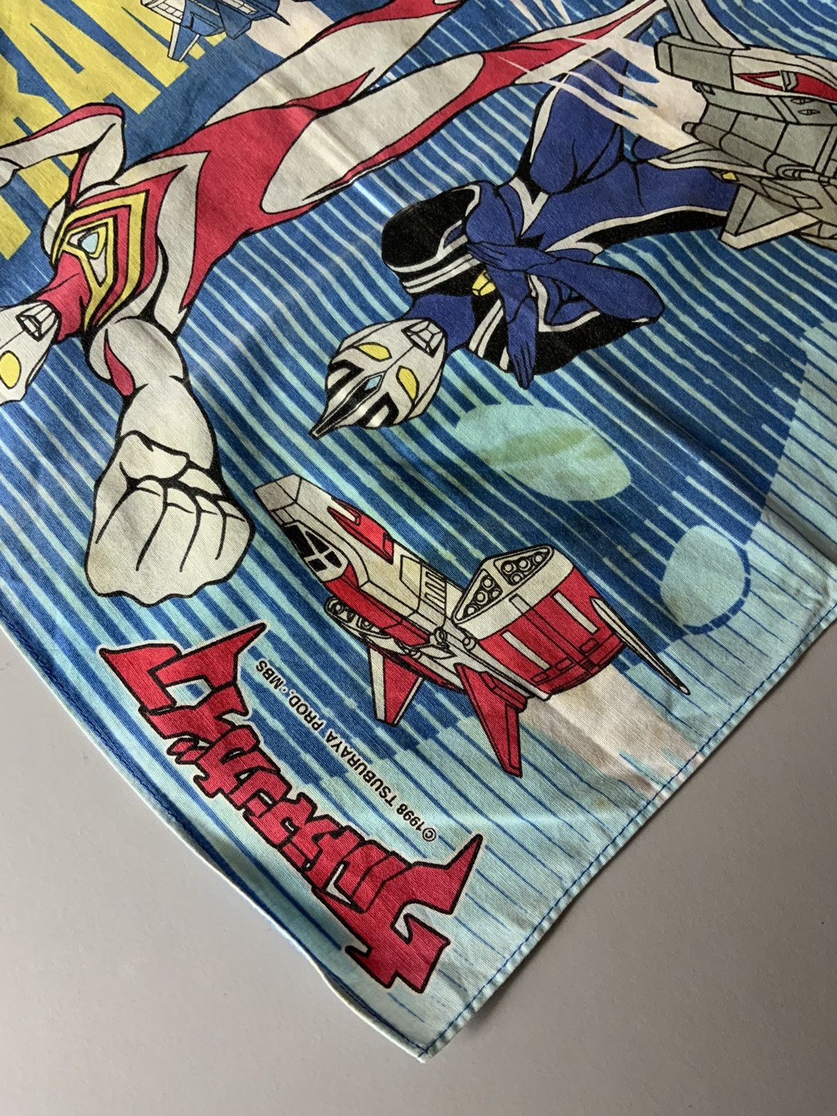 Japanese Brand Vintage Ultraman Big Logo 90s Tsuburaya Avant Garde Bandana Size ONE SIZE - 6 Thumbnail