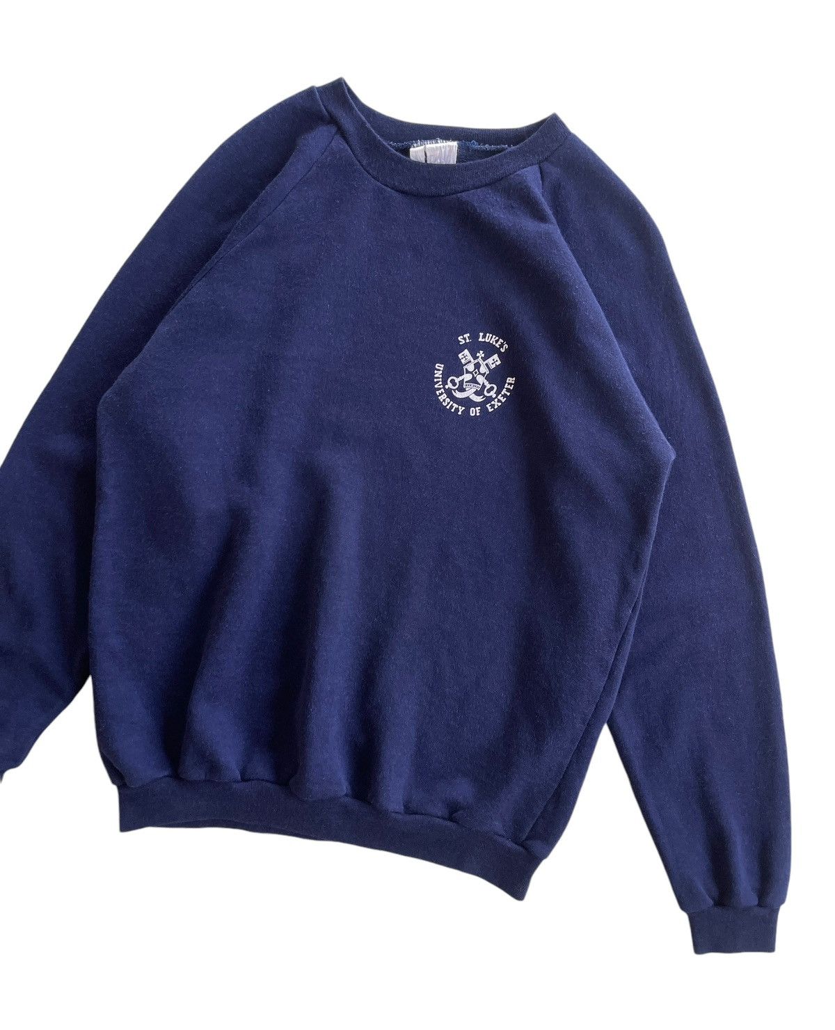 Vintage Vintage 80s University Of Exeter Sweater Size US L / EU 52-54 / 3 - 4 Thumbnail