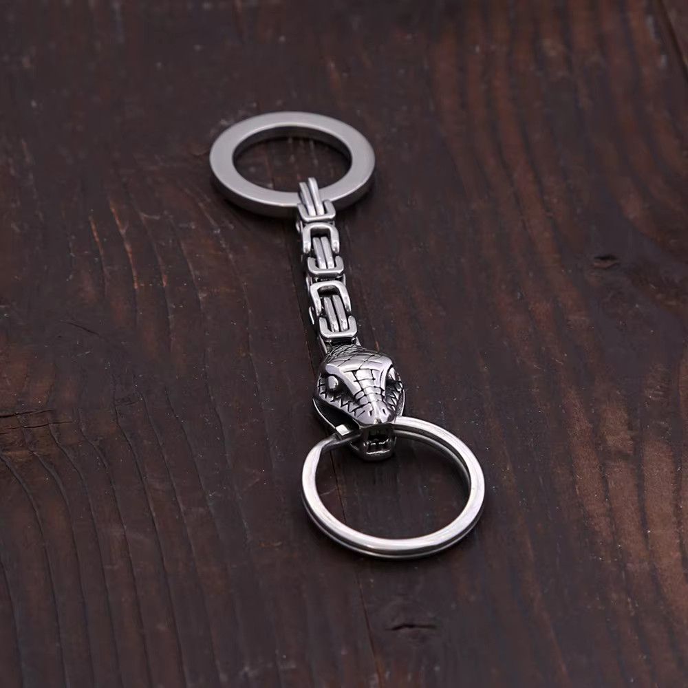 Jewelry Snake Unique Chain Keychain Fashion Jewelry Accessories Size ONE SIZE - 2 Thumbnail