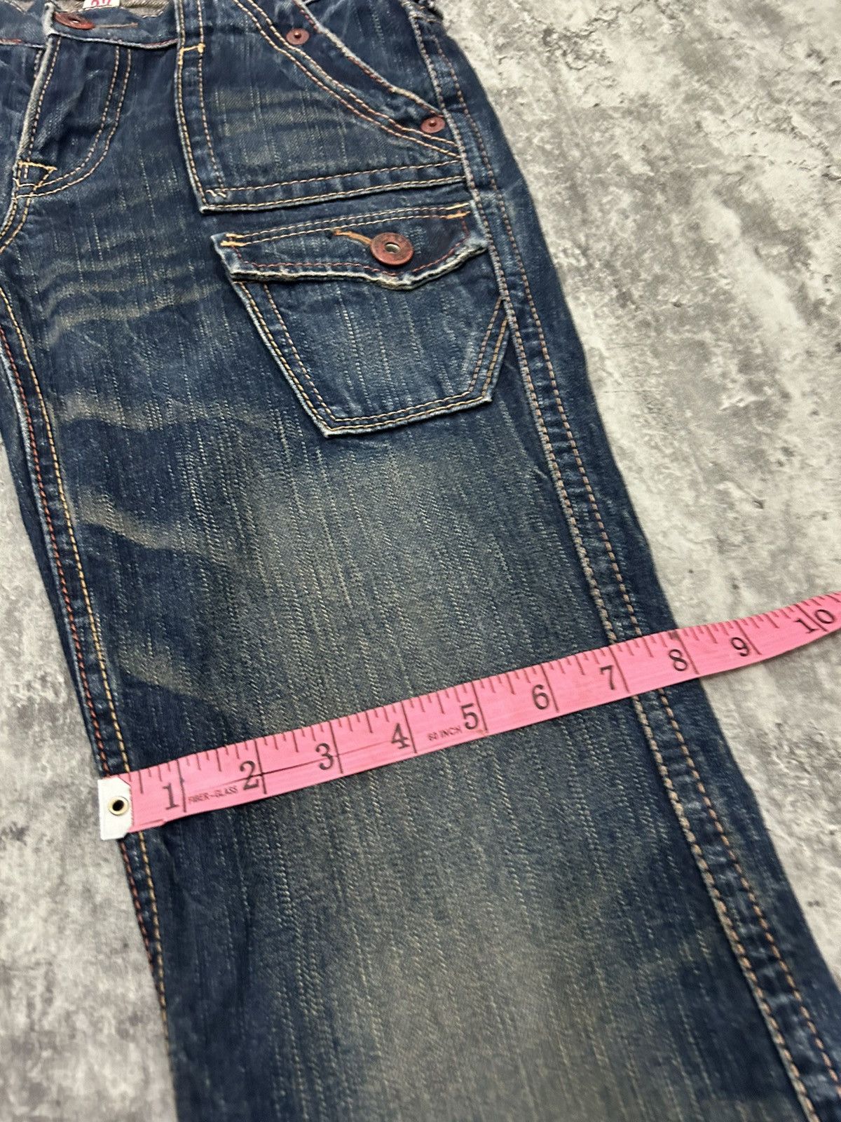If Six Was Nine × Japanese Brand × Tornado Mart Vintage Brapers Front Pocket Flare Jeans Size US 29 - 17 Thumbnail