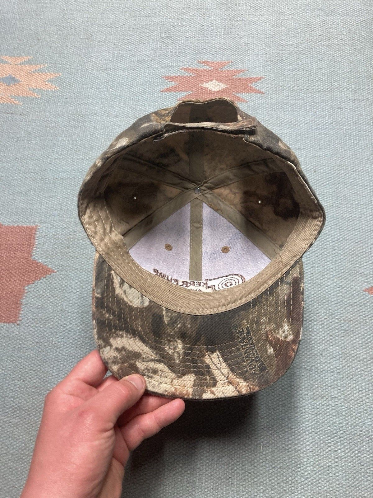 Realtree × Vintage Vtg Strapback hat camo Kerr pump and supply realtree Size ONE SIZE - 5 Thumbnail