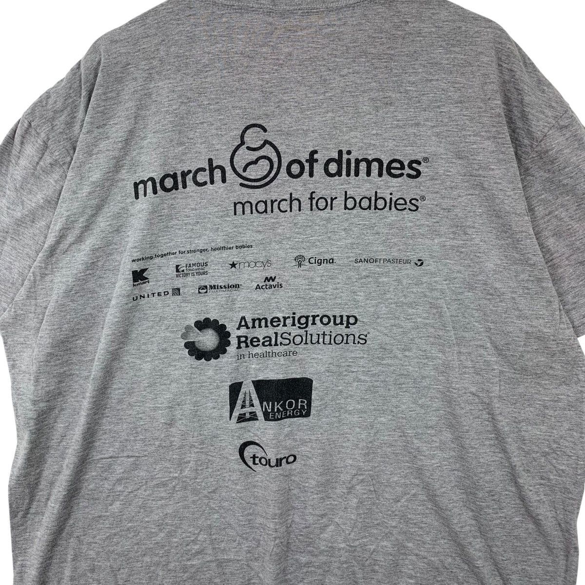 Vintage MARCH OF DIMES Foundation Healthier Baby Promo Tee Shirt Size XXL / US 16-18 / IT 52-54 - 5 Thumbnail