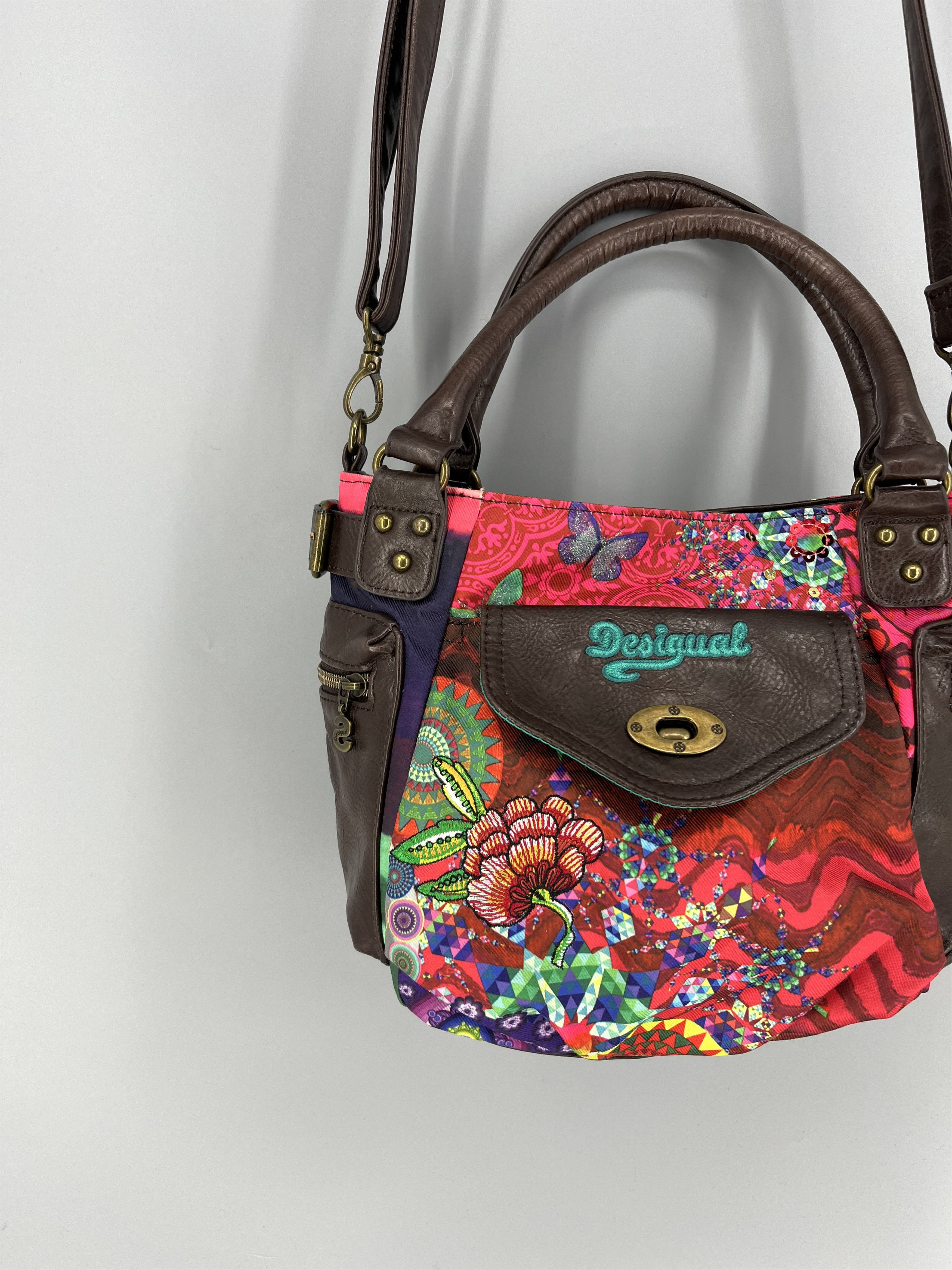 Desigual Desigual Handbag Satchel Rainbow Authentic hand Bag Size ONE SIZE - 4 Thumbnail