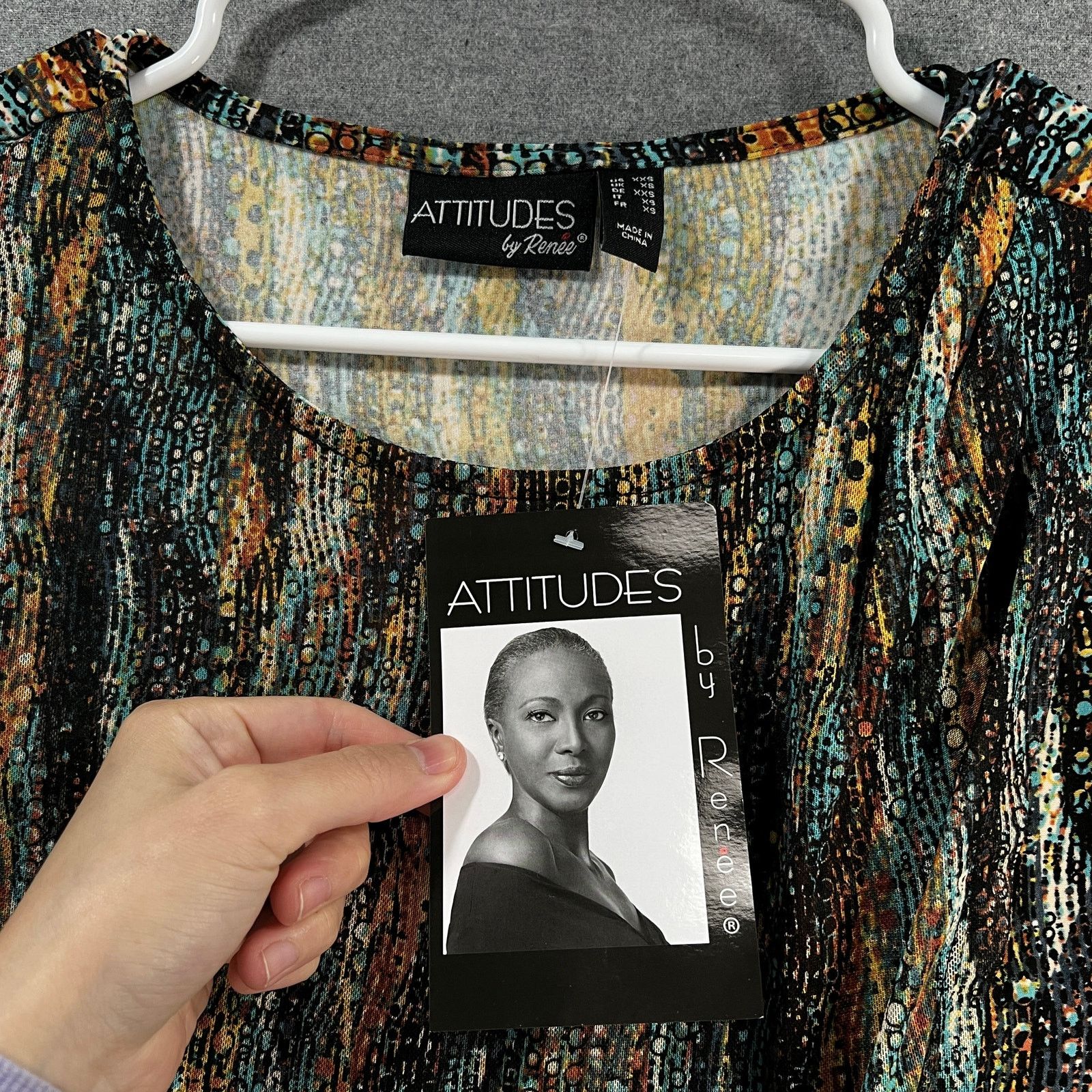 Other Attitudes by Renee Global Illusions Como Jersey Tee Size XXS / US 00 / IT 34 - 6 Thumbnail
