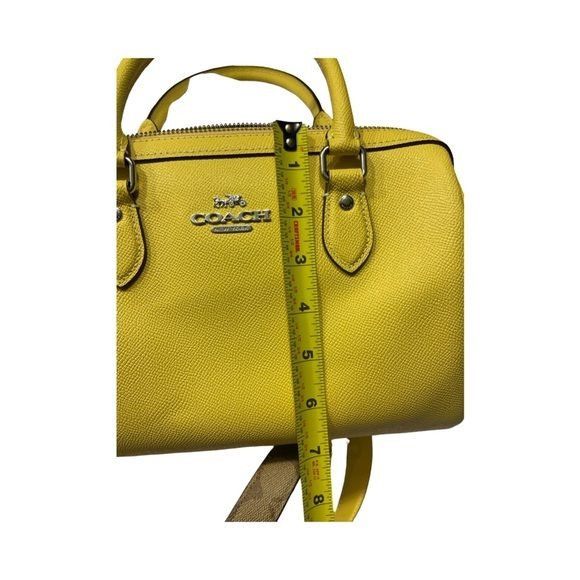 Coach NWT Coach Rowan Satchel Bag With Signature Canvas Strap Size ONE SIZE - 8 Thumbnail