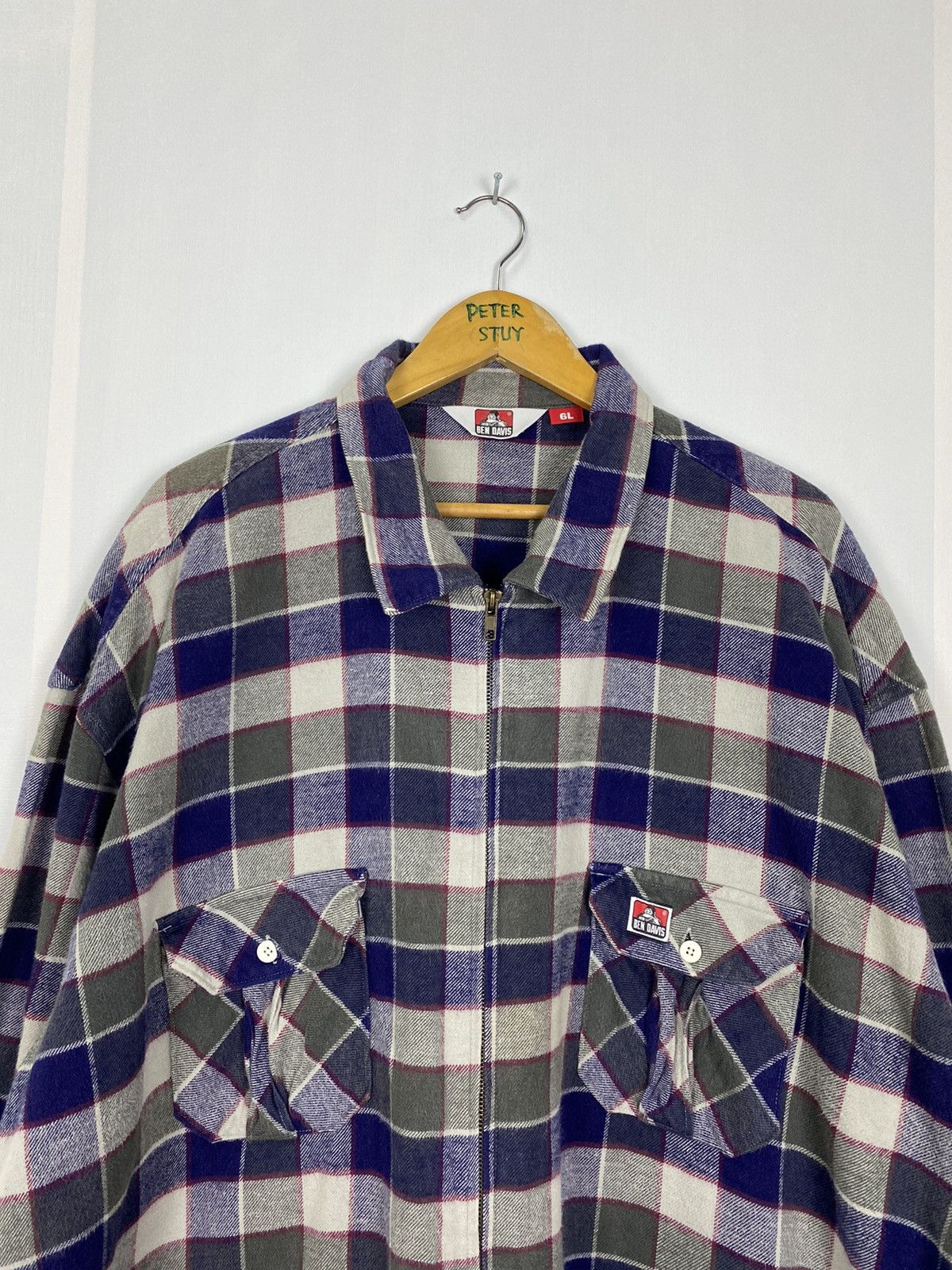 Ben Davis × Flannel × Vintage Vintage Ben Davis Flannel Jacket Size US XXL / EU 58 / 5 - 5 Thumbnail