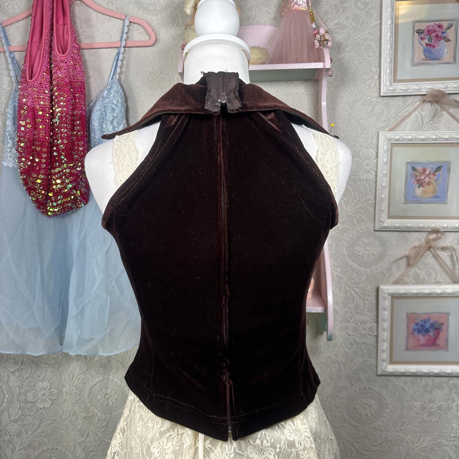 Other vintage cache velvet ruched top Size M / US 6-8 / IT 42-44 - 6 Thumbnail