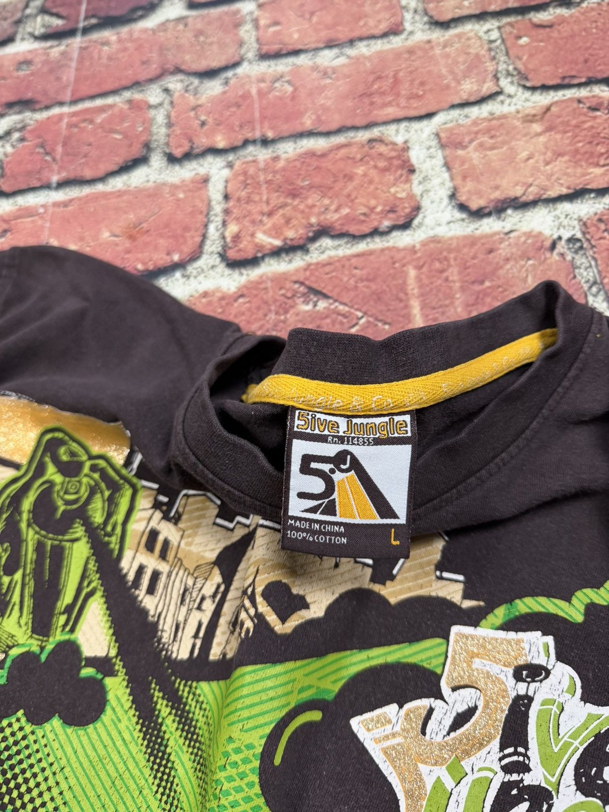 Other Vintage 5ive Jungle T Shirt Hip Hop Skate Y2K NYC Borough Size US L / EU 52-54 / 3 - 7 Thumbnail