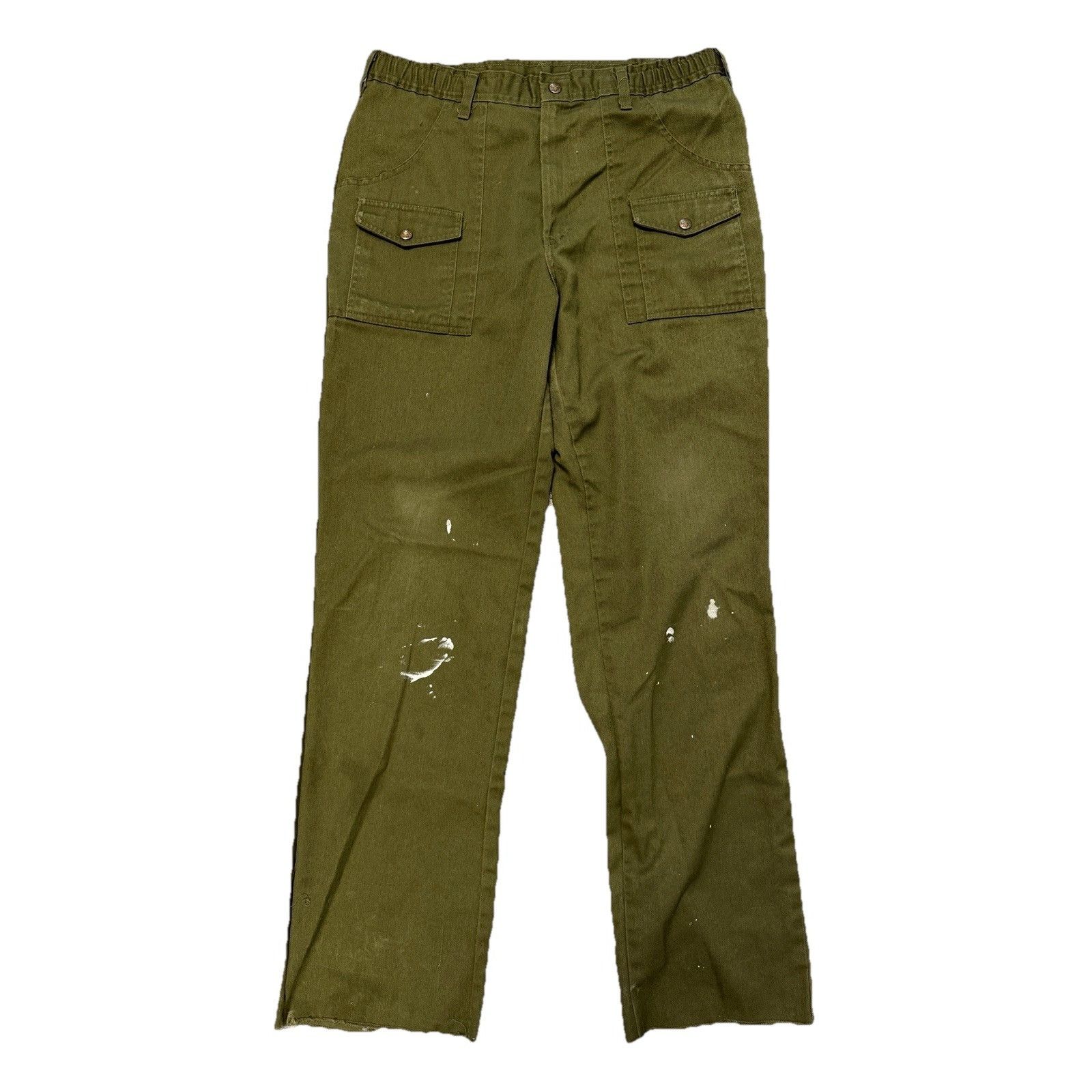 Vintage Vintage Boy Scouts of America Pants Mens 33x33 Green Officia Size US 33 - 1 Thumbnail