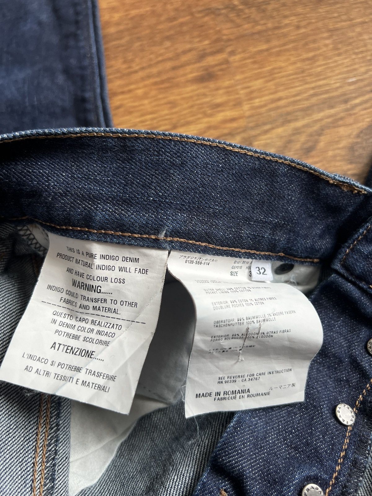 Prada Indygo denim prada straight fit archive luxury hedi slp Size US 32 / EU 48 - 7 Thumbnail