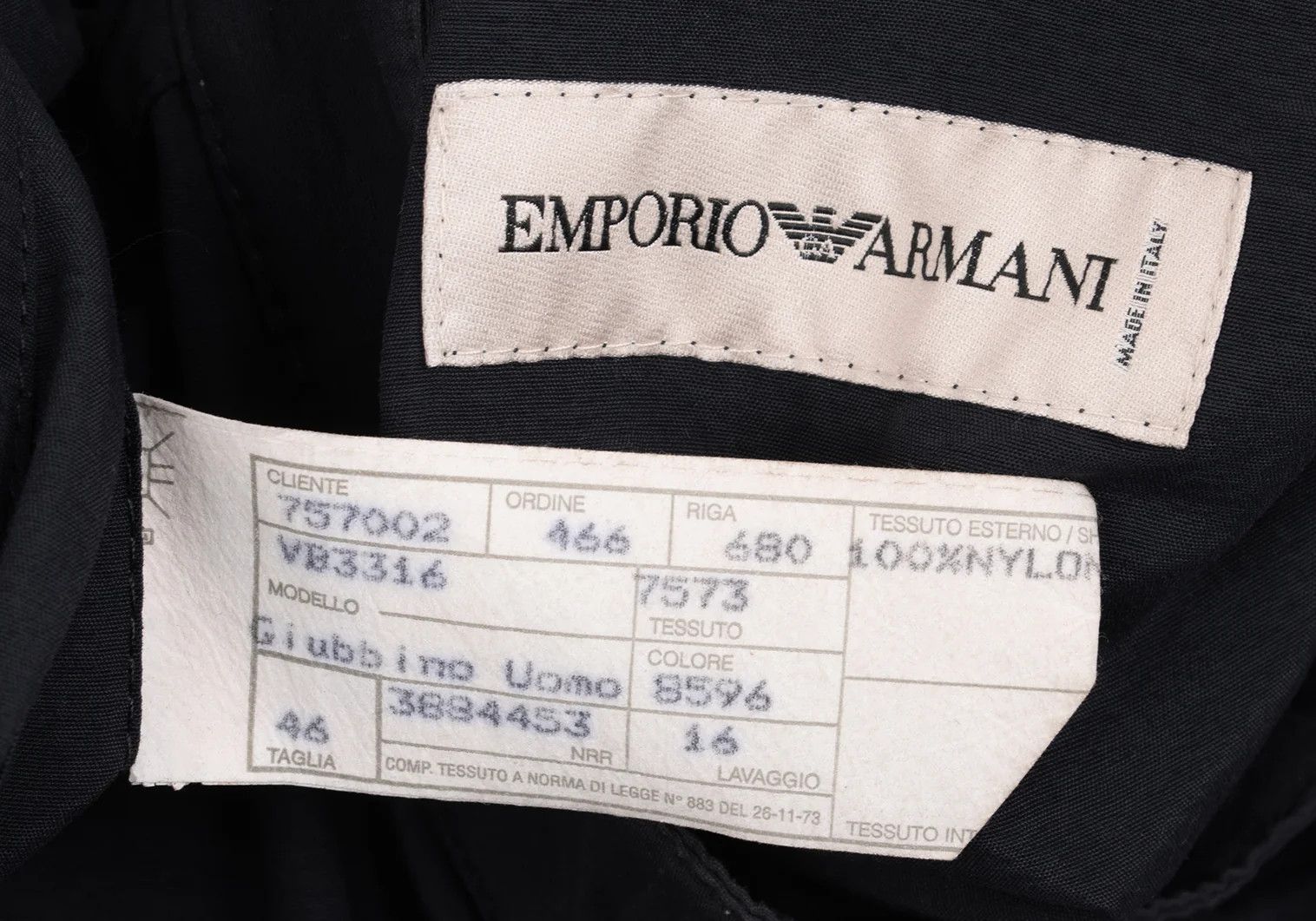 Emporio Armani Nylon Swing Top in Navy, Size 46 Size US S / EU 44-46 / 1 - 16 Thumbnail