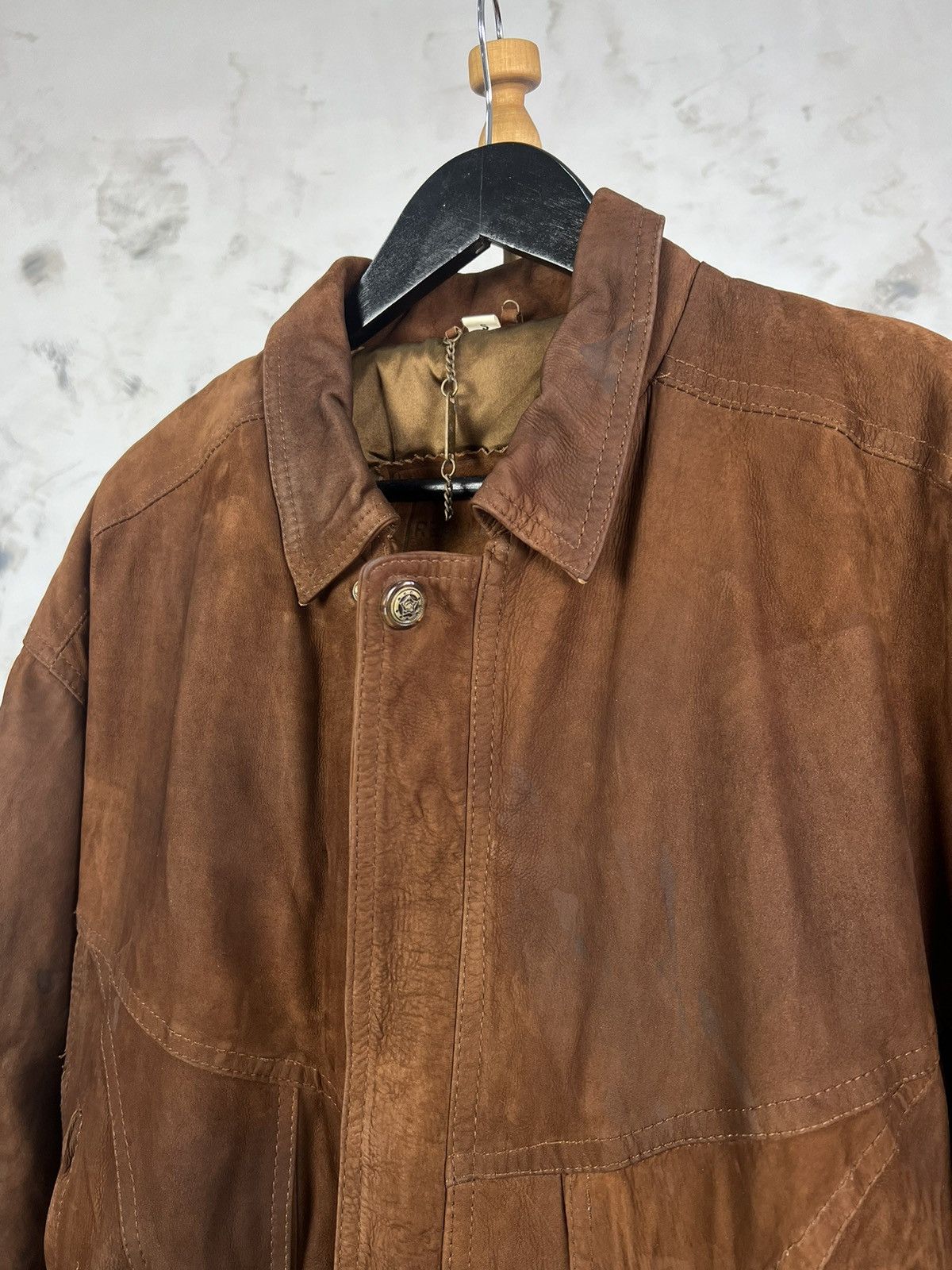 Leather Vintage Leather Bomber Jacket Size S - M Size US S / EU 44-46 / 1 - 4 Thumbnail