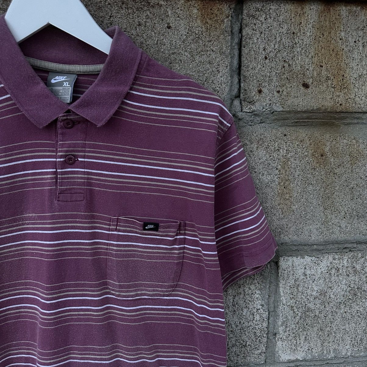 Nike Vintage Striped Nike Polo SK8 00s USA Y2K Size L Size US L / EU 52-54 / 3 - 3 Thumbnail