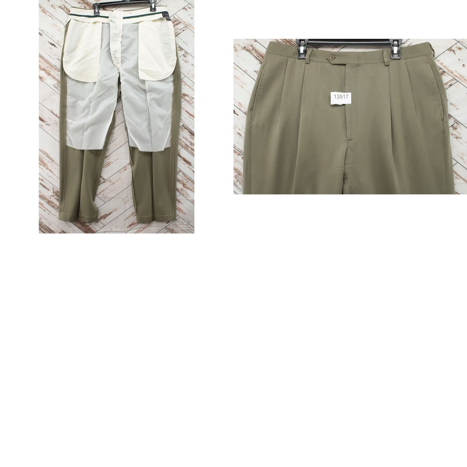 Tommy Hilfiger VTG Tommy Hilfiger Pants Mens 38X30 Green Pleated Front Lined Dress Pants Preppy 90s Office Size US 38 / EU 54 - 8 Thumbnail