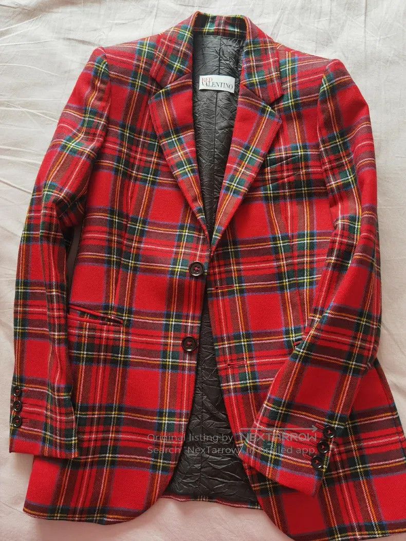 Valentino Valentino Scottish check full wool suit set Size S / US 4 / IT 40 - 1 Thumbnail
