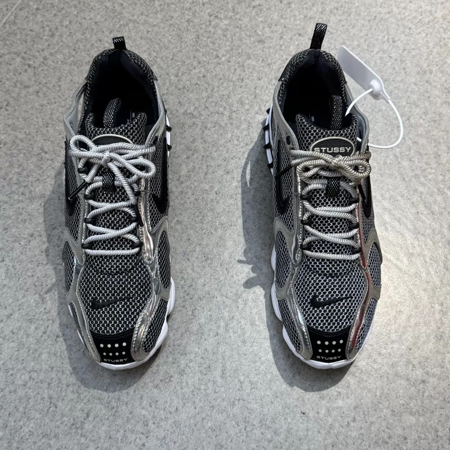 Nike Stussy x Nike Spiridon Cage 2 Black Silver 44 Lowest Mint Size US 11 / EU 44 - 5 Thumbnail