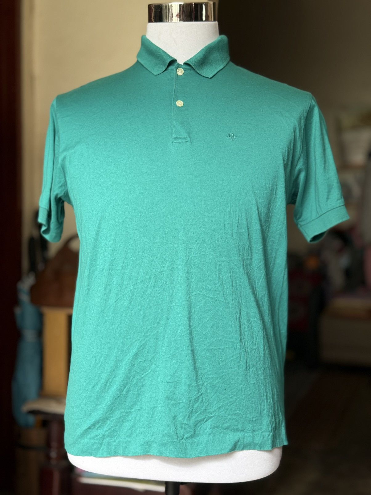 Christian Dior Monsieur Vintage Christian Dior Monsieur Polo Teal Archive Size US M / EU 48-50 / 2 - 1 Thumbnail
