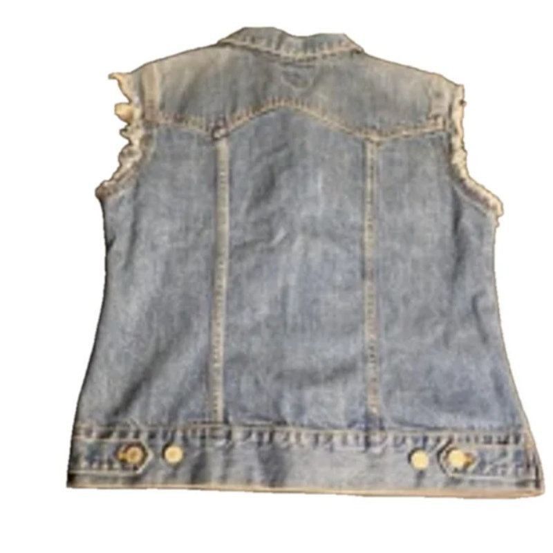 Gap Y2K Vintage Denim Vest Button Front Gap 100% Cotton Size M Size M / US 6-8 / IT 42-44 - 7 Thumbnail