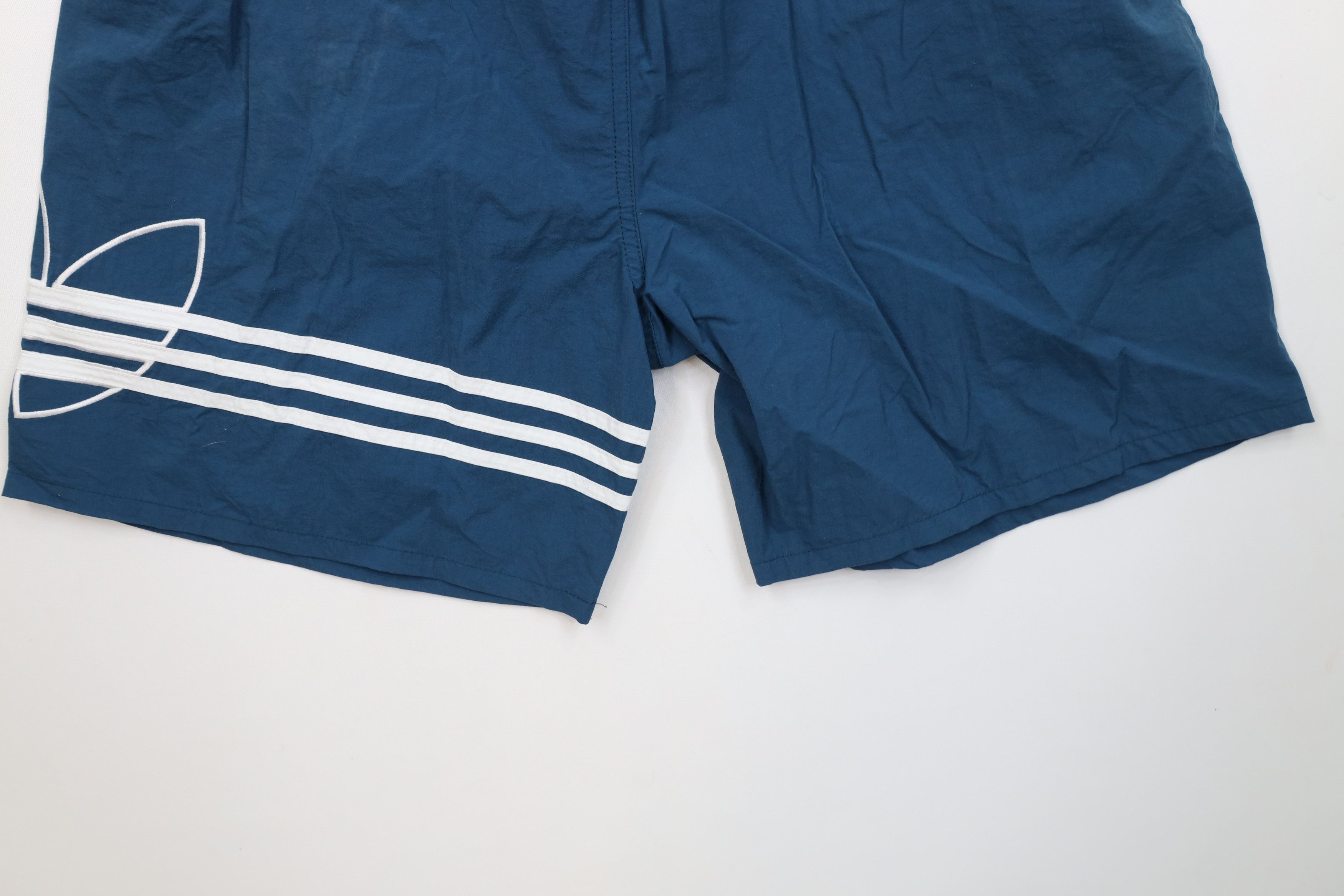 Adidas Deadstock Vintage 90s Adidas Jogging Soccer Shorts Teal Size US 34 / EU 50 - 13 Thumbnail