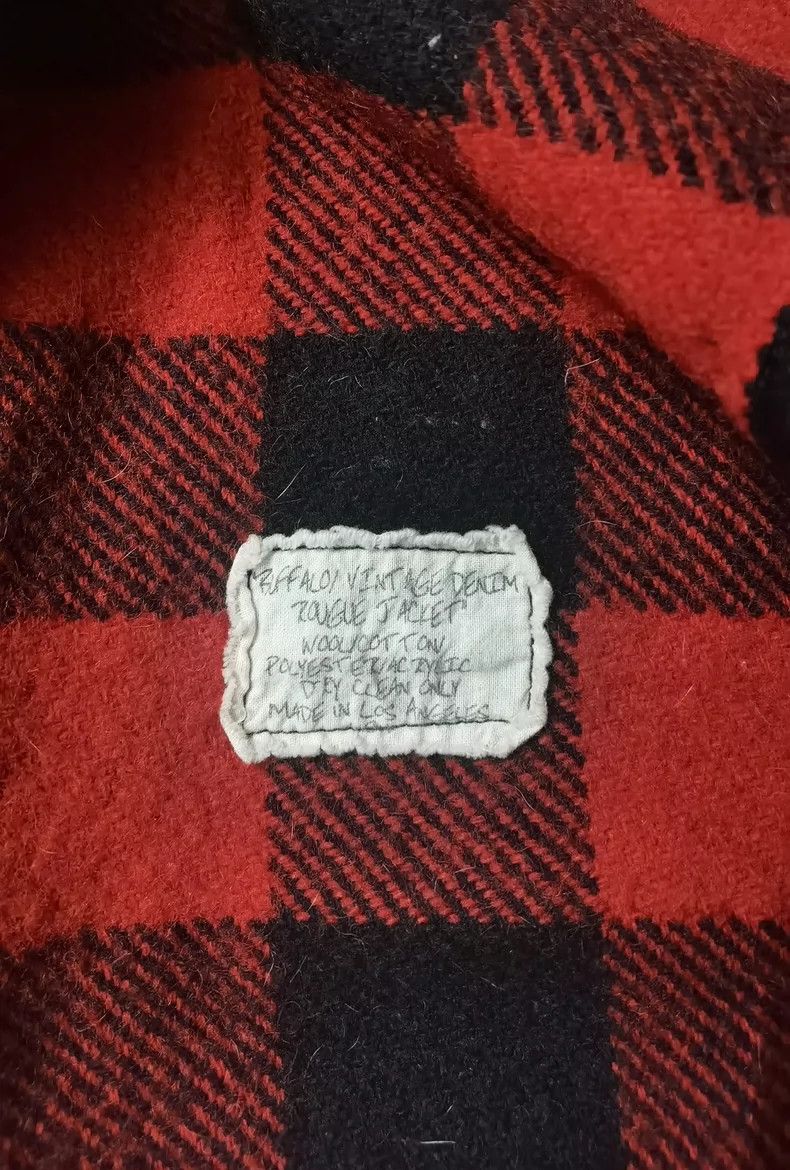 Greg Lauren greg lauren Wool plaid ancient fabric denim patchwork coat Size US M / EU 48-50 / 2 - 5 Thumbnail